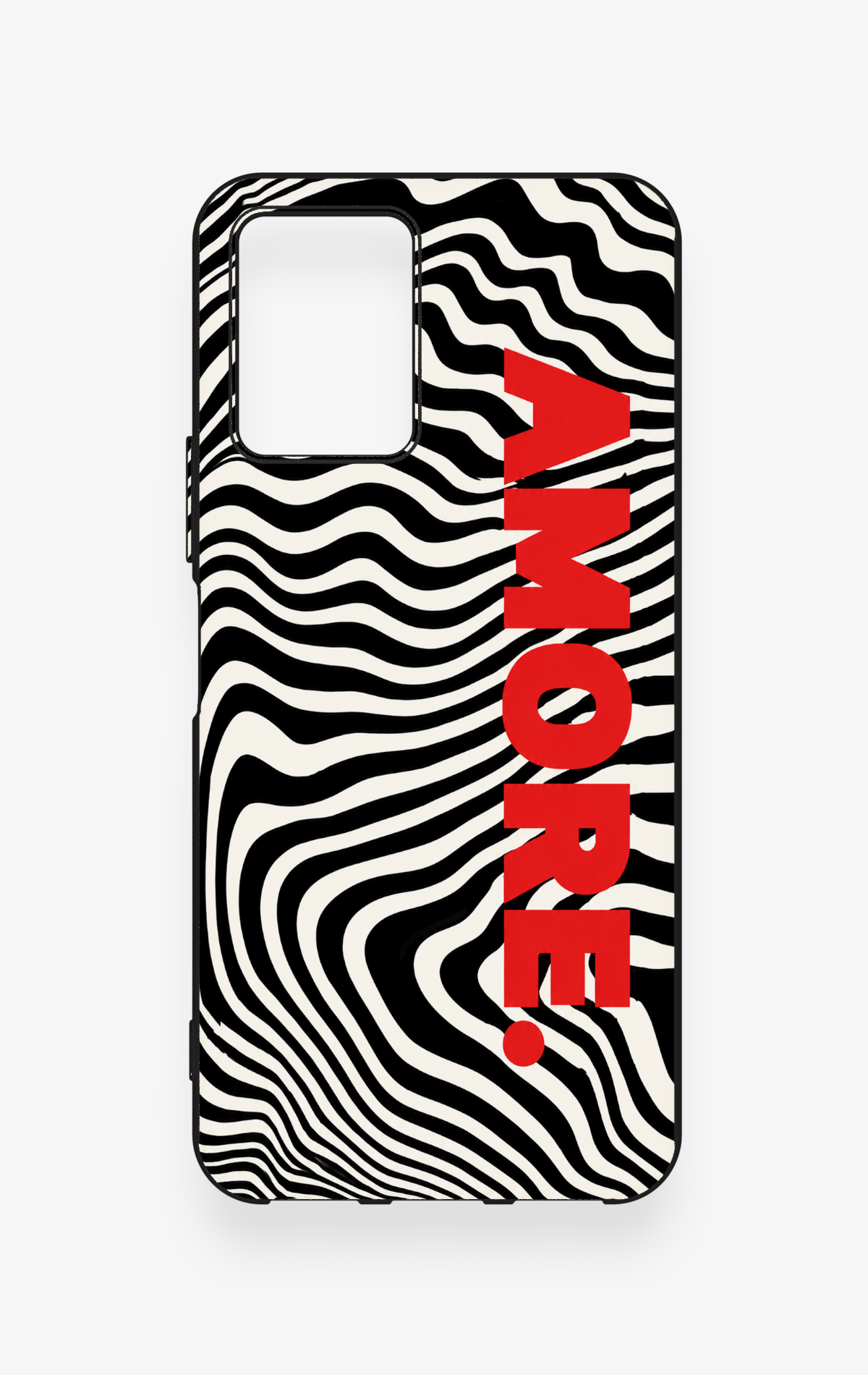 Vivo Y33S Uyumlu Zebra Amore Desenli Silikon Kılıf