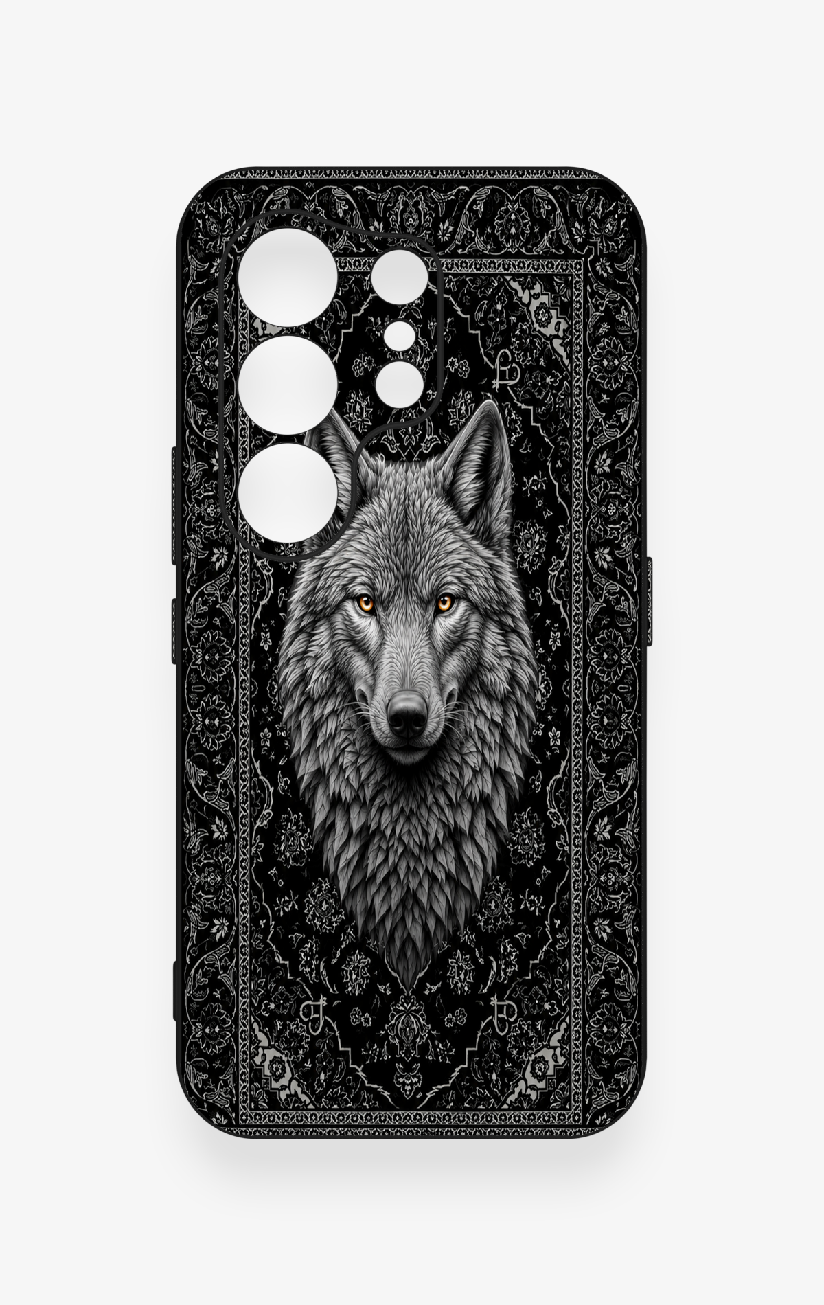 Tecno Camon 50 Uyumlu Etnik Kurt Desenli Silikon Kılıf