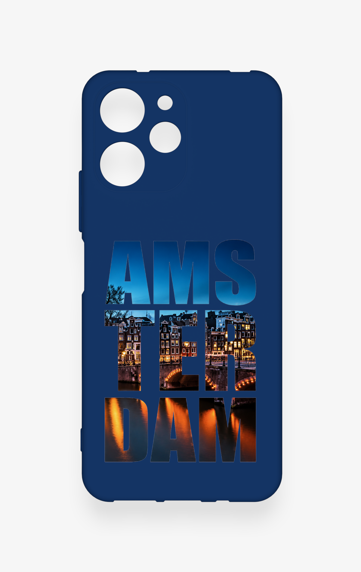 Redmi 12 Uyumlu Amsterdam Desenli Silikon Kılıf