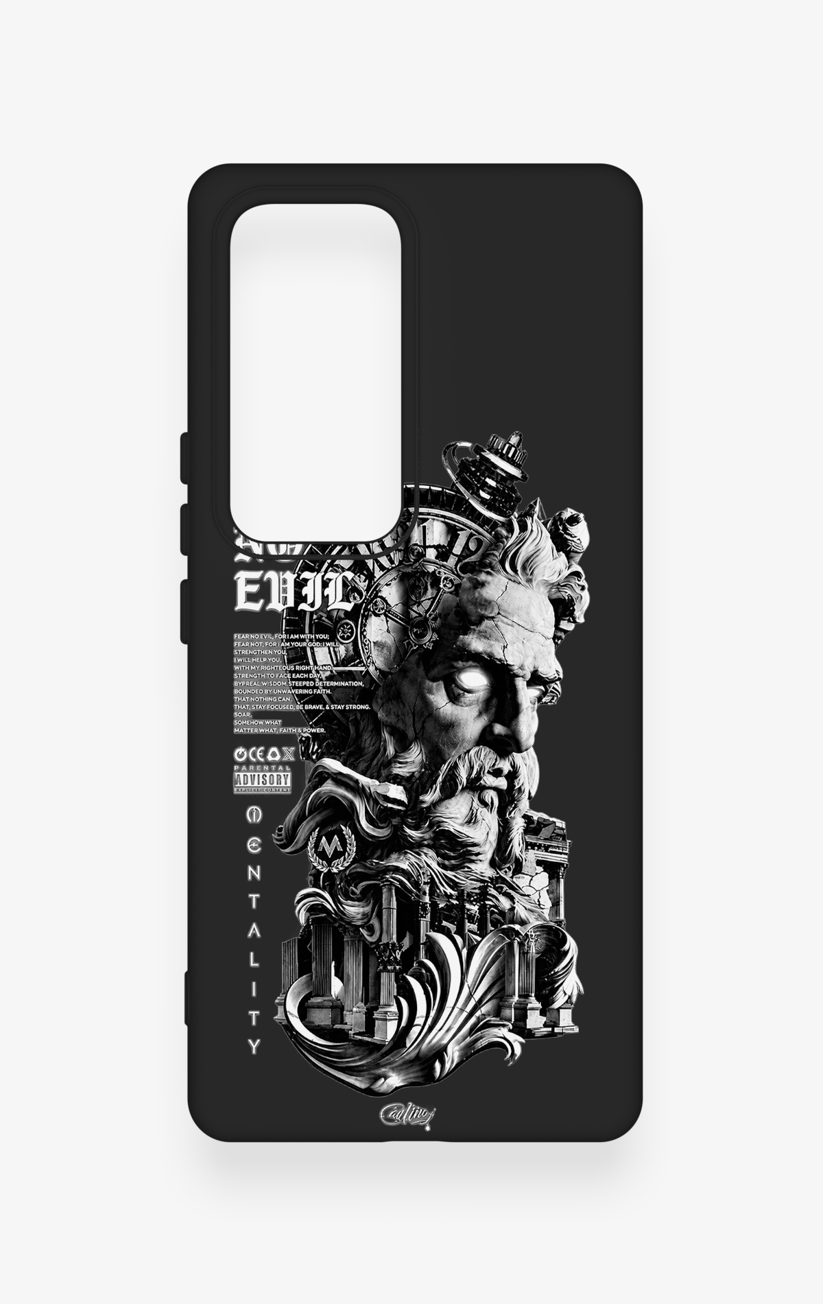 Vivo V30 Uyumlu Fear No Evil Desenli Silikon Kılıf