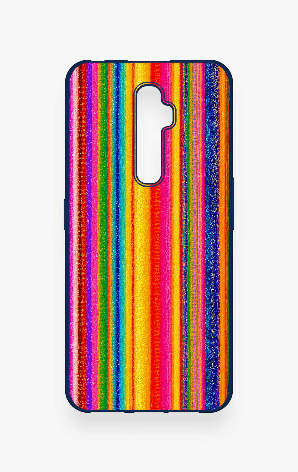 Oppo Reno 2Z Uyumlu Rengarenk Desenli Silikon Kılıf