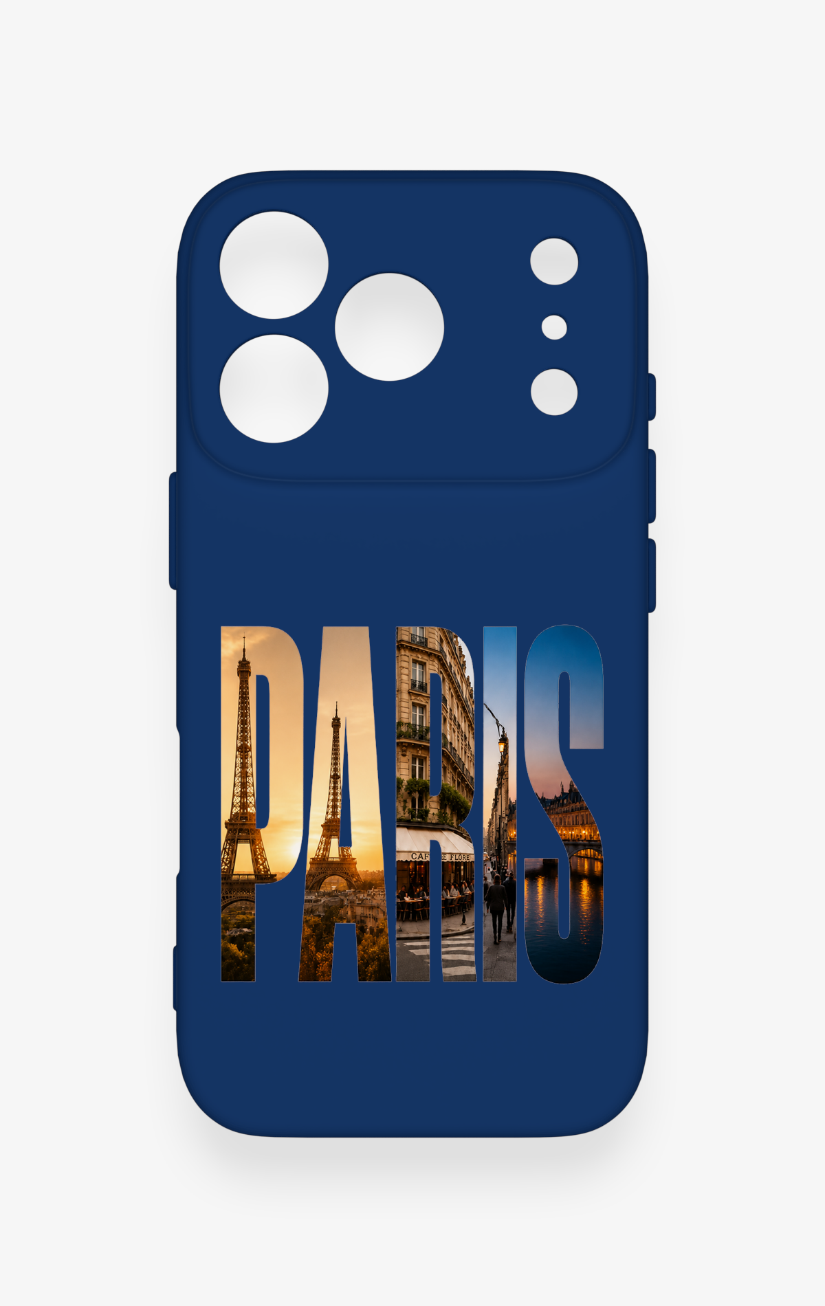 iPhone 17 Pro Uyumlu Paris Desenli Silikon Kılıf
