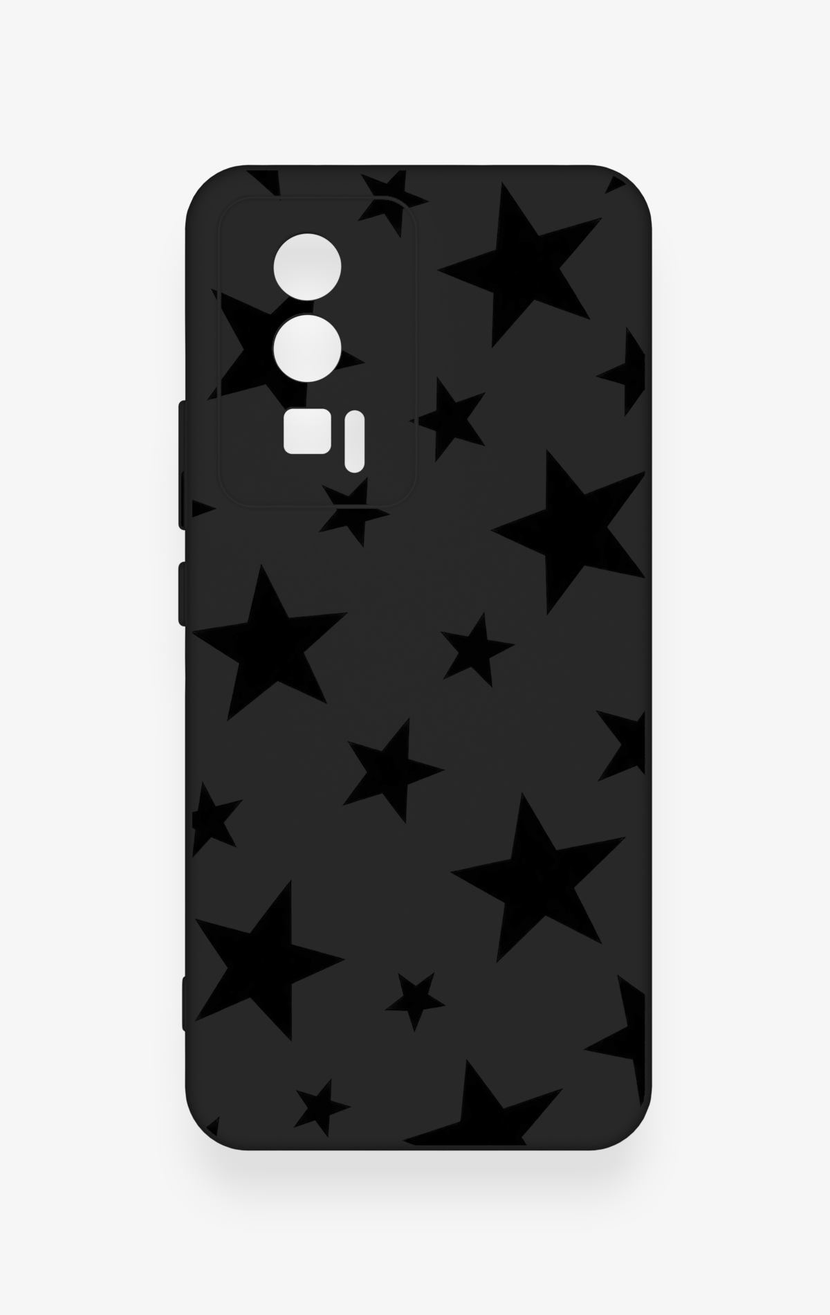 Poco F5 Pro Uyumlu Siyah Star Desenli Silikon Kılıf