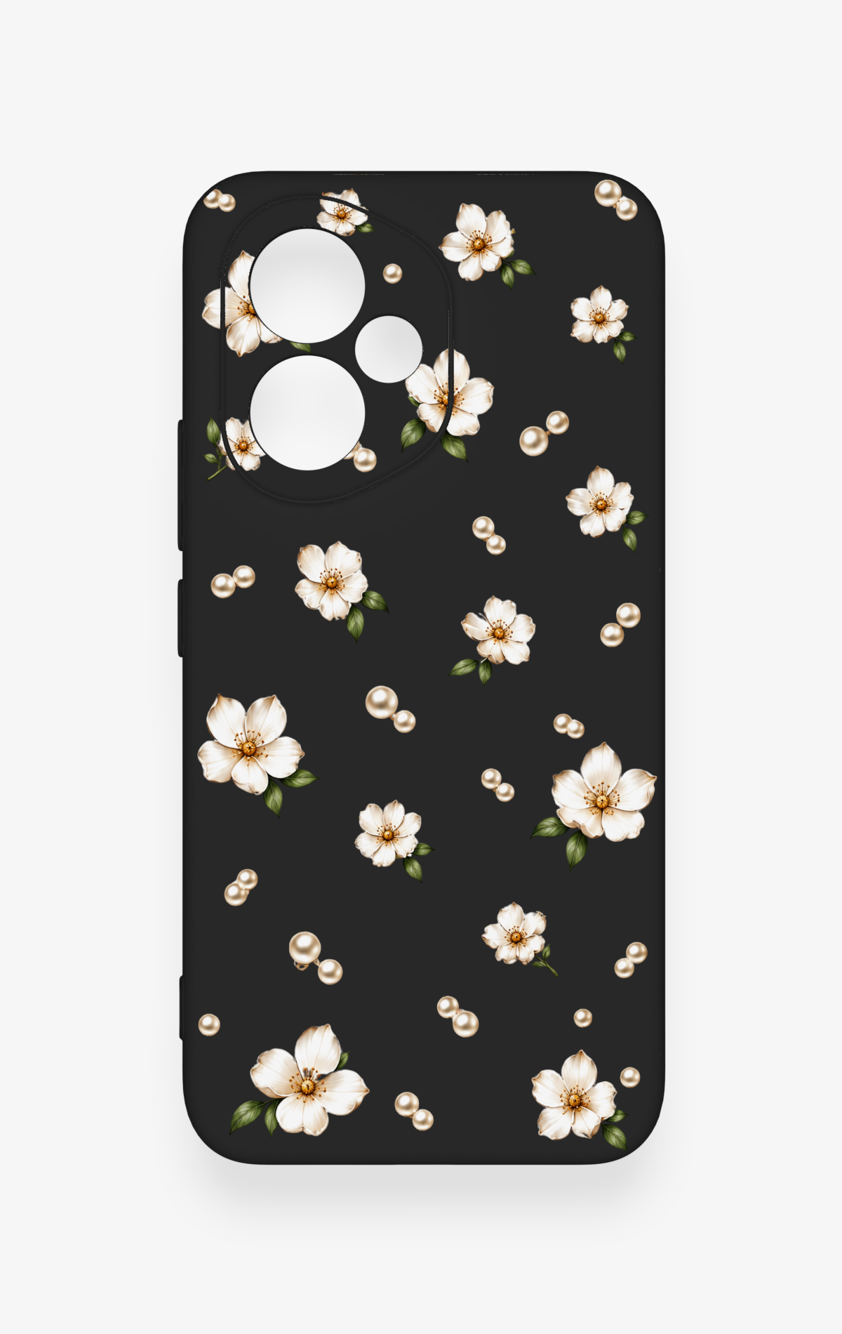 Honor 400 Uyumlu İnci Papatya Desenli Silikon Kılıf