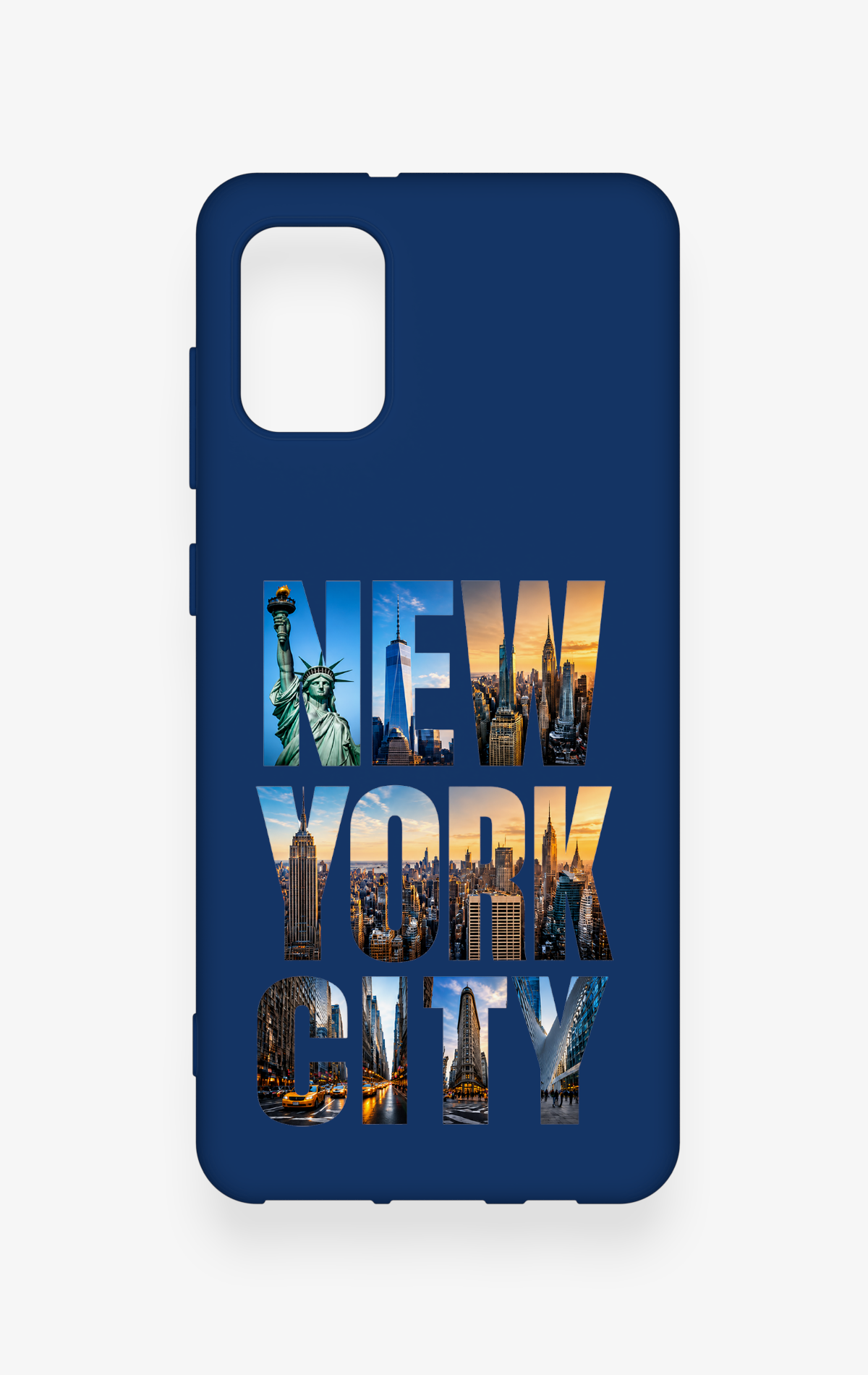 Samsung A31 Uyumlu New York City Desenli Silikon Kılıf