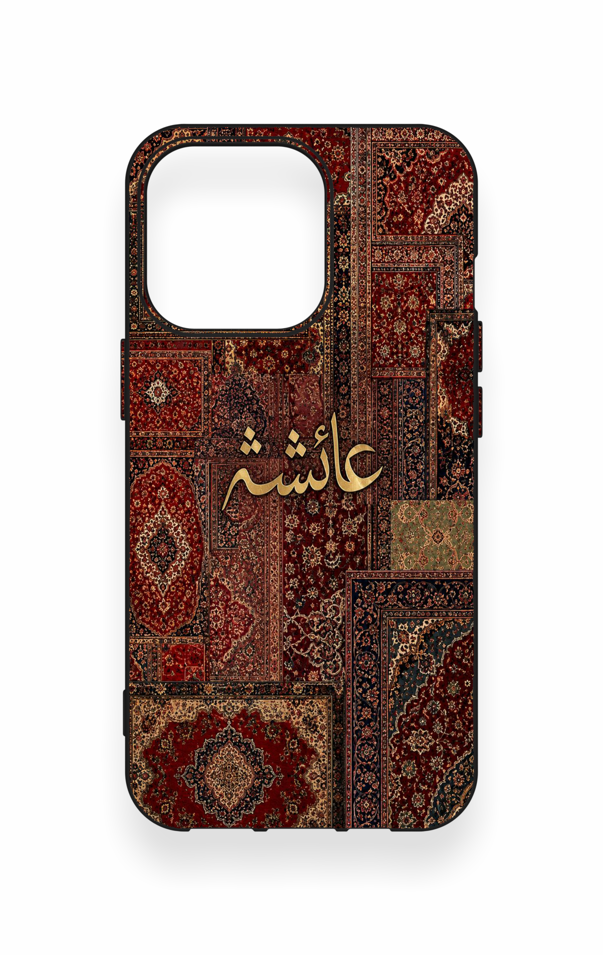 iPhone 13 Pro Uyumlu Vintage Halı Desenli Silikon Kılıf