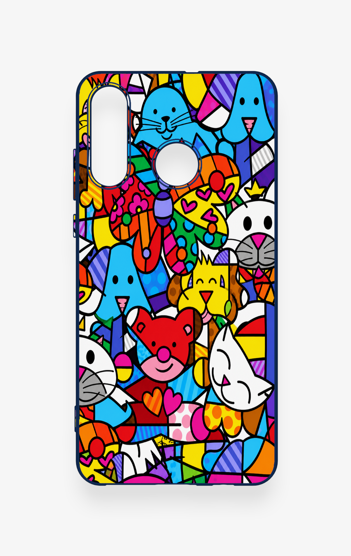Huawei P30 Lite Uyumlu Britto Garden Desenli Silikon Kılıf
