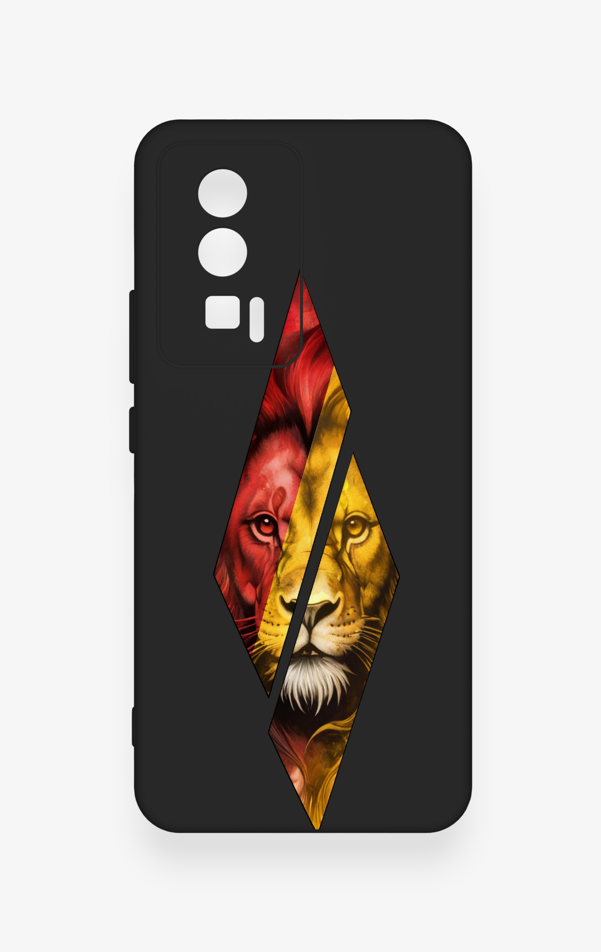 Poco F5 Pro Uyumlu Kesik Aslan Desenli Silikon Kılıf