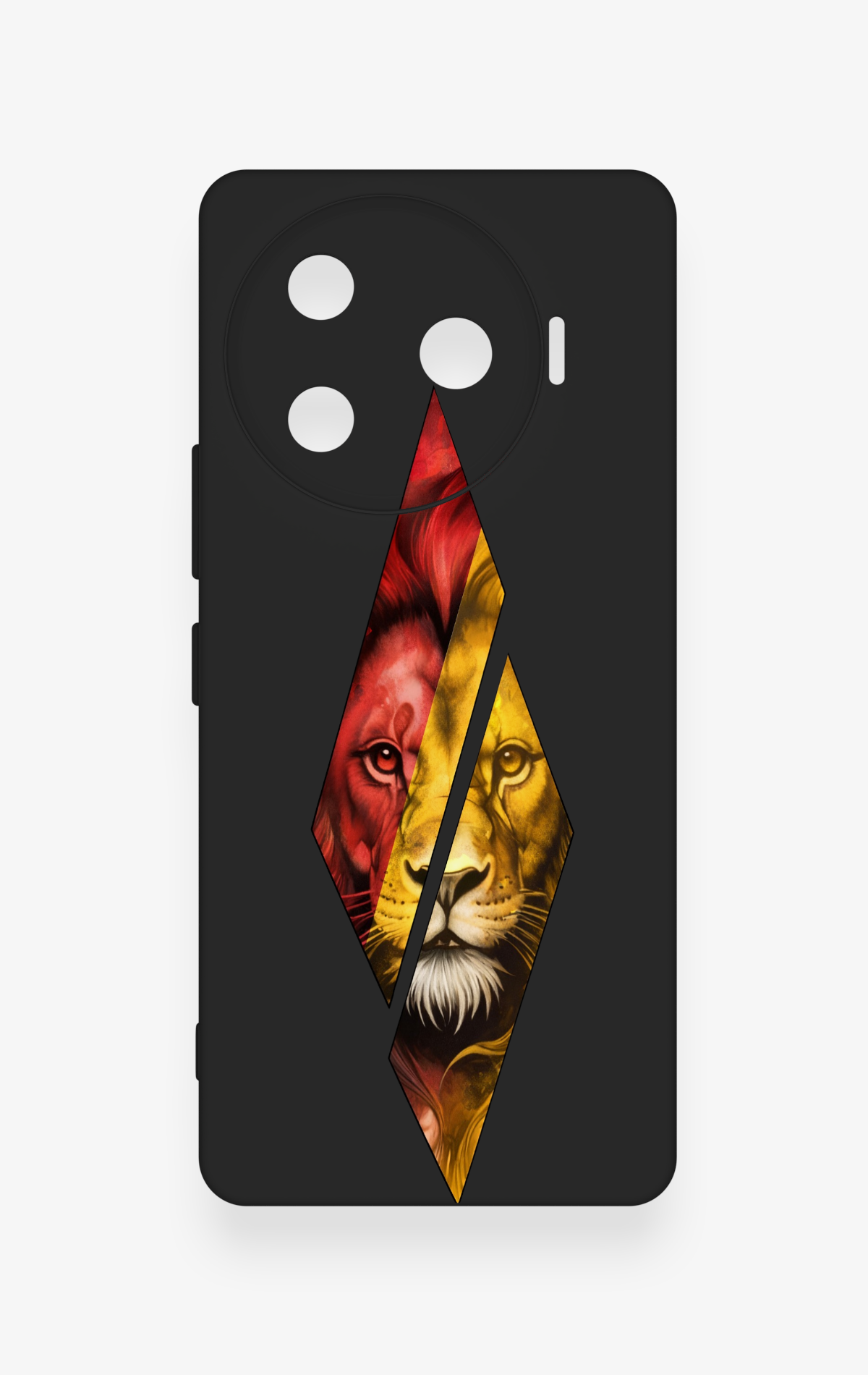 Tecno Camon 30 Pro 5G Uyumlu Kesik Aslan Desenli Silikon Kılıf