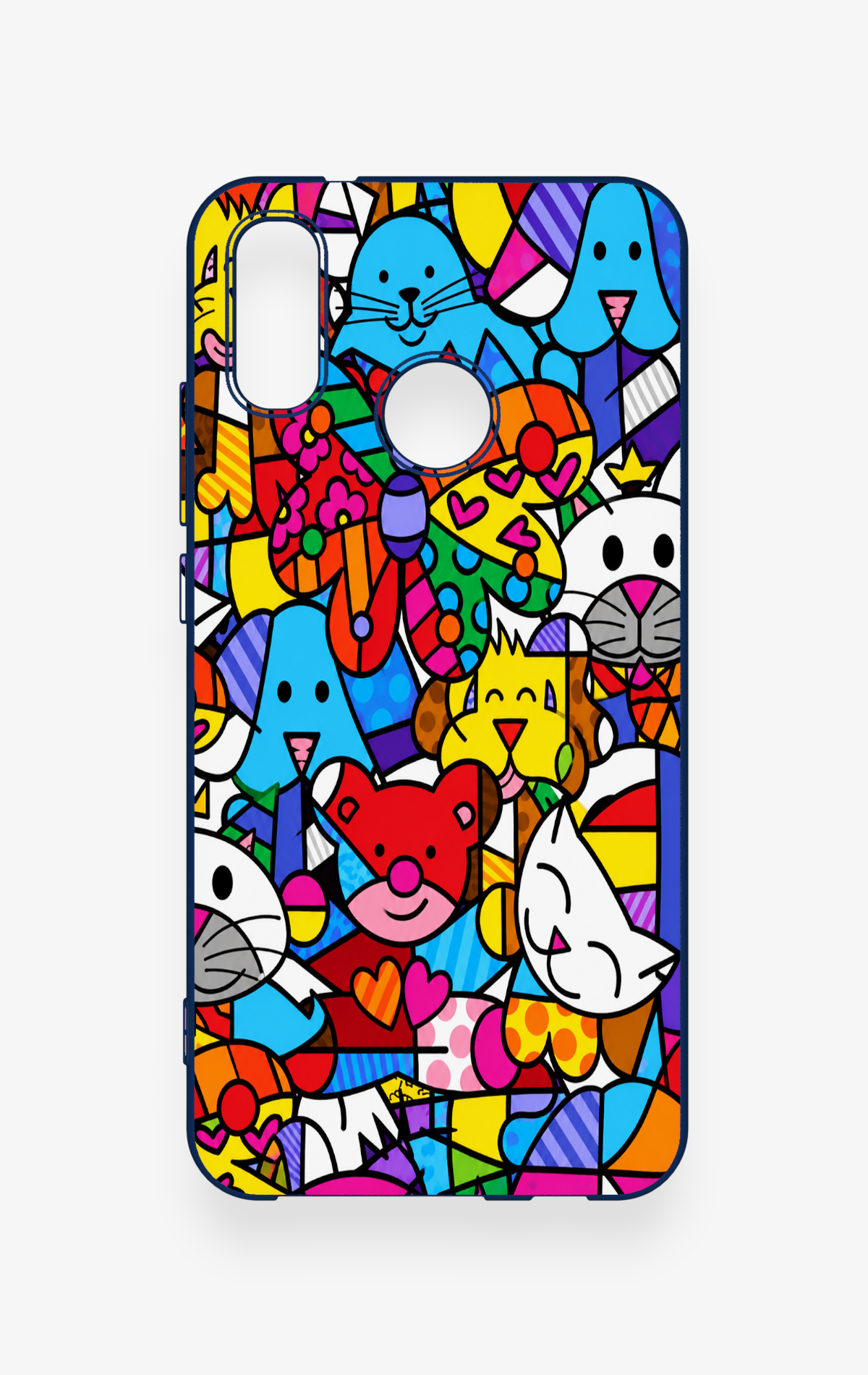 Huawei P20 Lite Uyumlu Britto Garden Desenli Silikon Kılıf