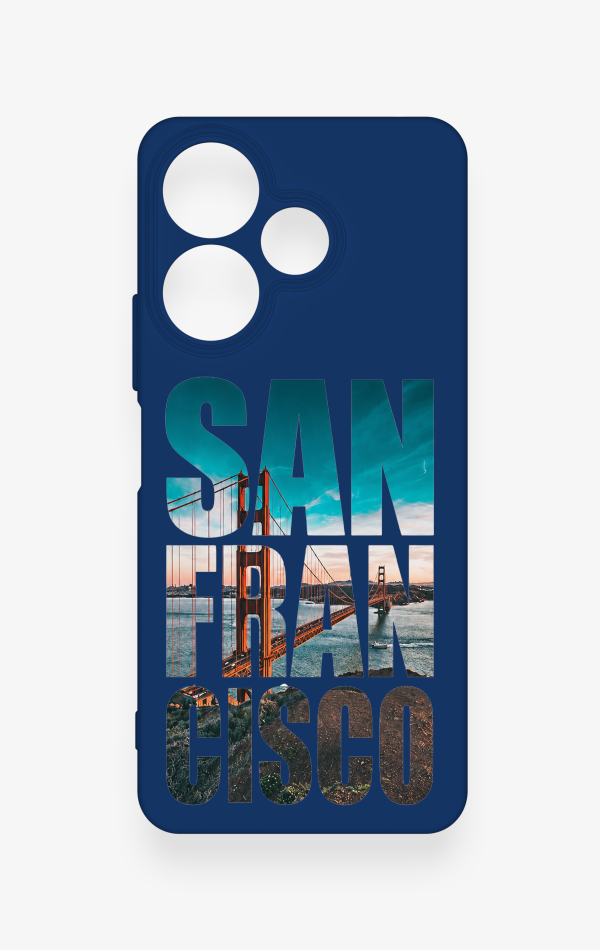 Redmi 13 4G Uyumlu San Francisco Desenli Silikon Kılıf