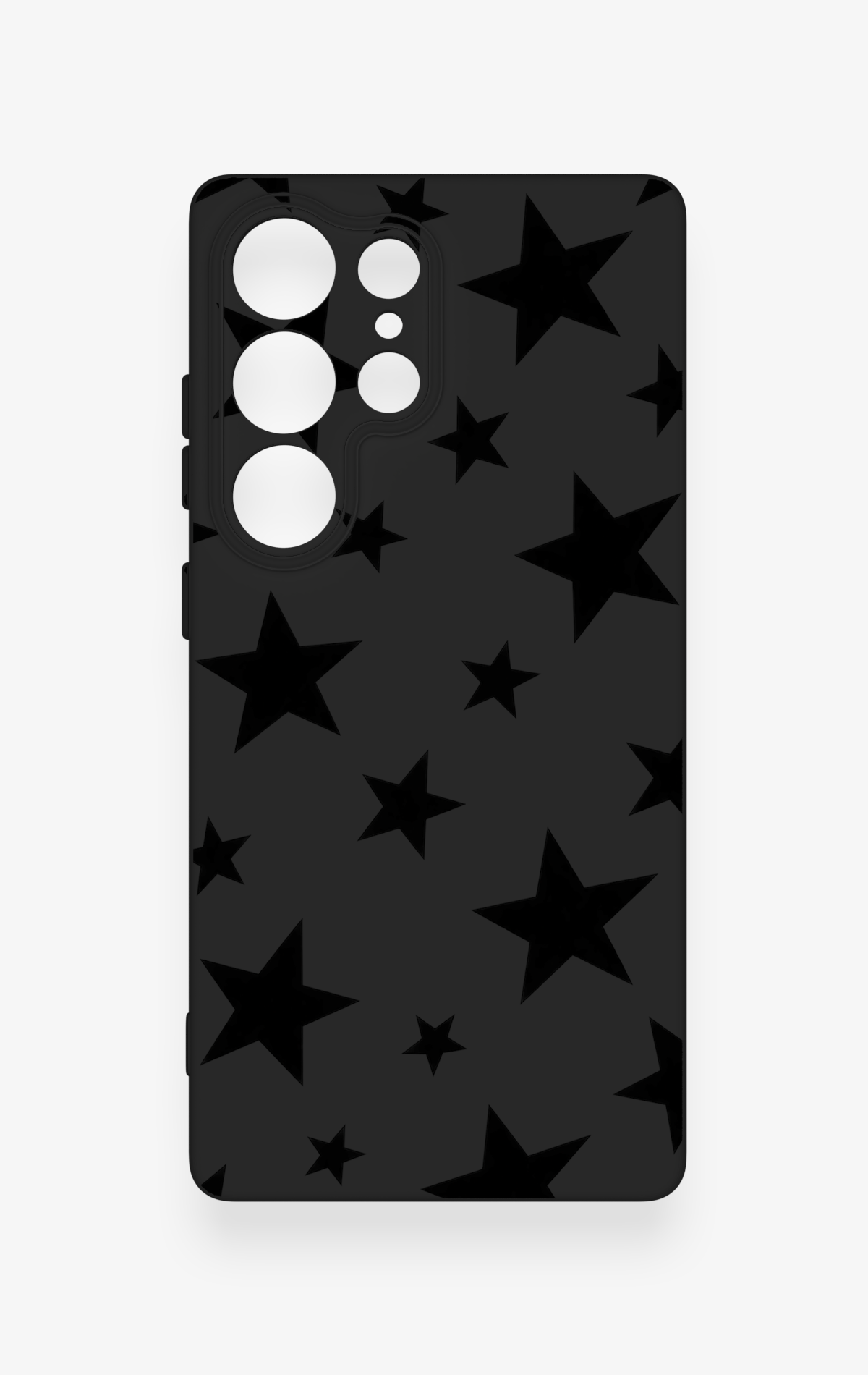 Samsung S25 Ultra Uyumlu Siyah Star Desenli Silikon Kılıf