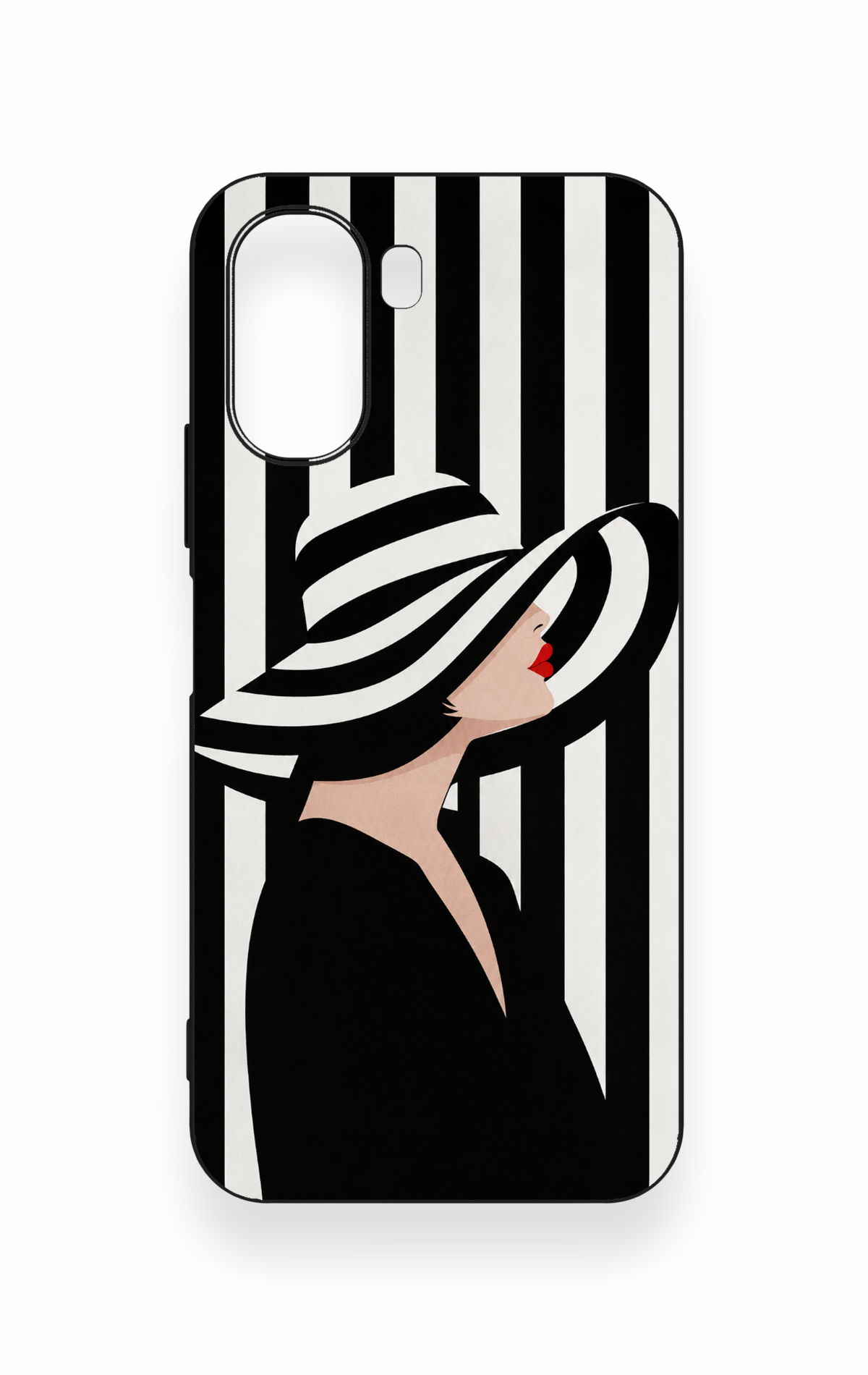 Oppo A6T Uyumlu Madam Marica Desenli Silikon Kılıf