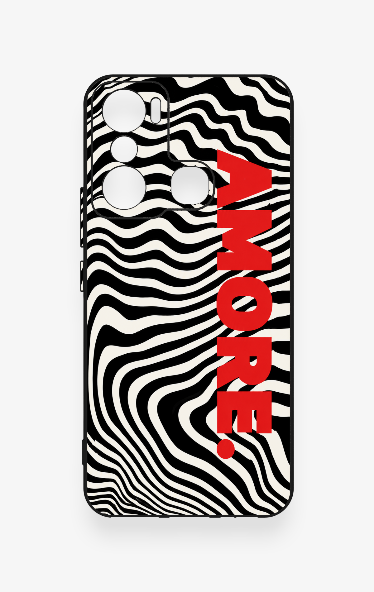 İnfinix Hot 20i Uyumlu Zebra Amore Desenli Silikon Kılıf