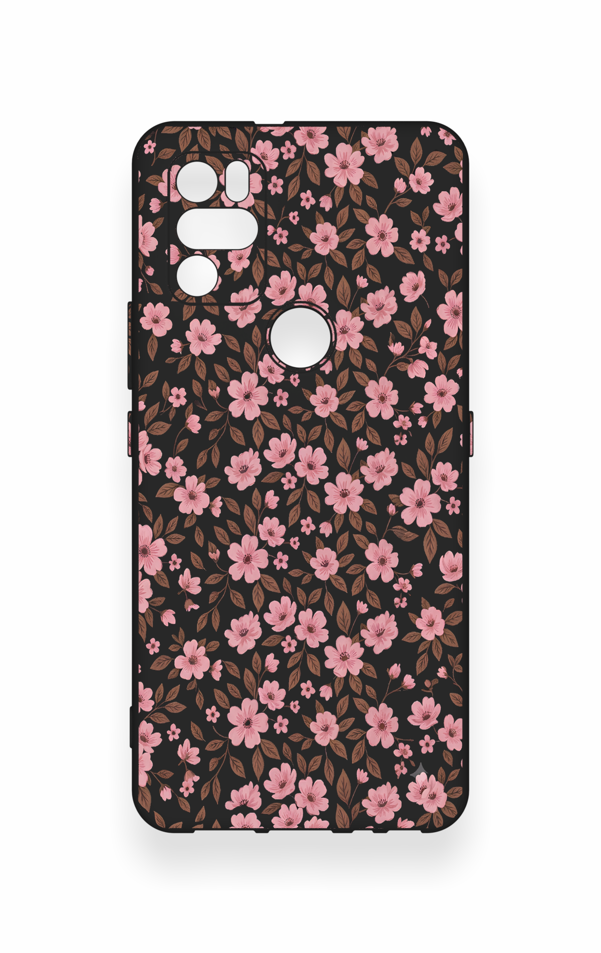 Omix X300 Uyumlu Mini Pembe Çiçek Desenli Silikon Kılıf