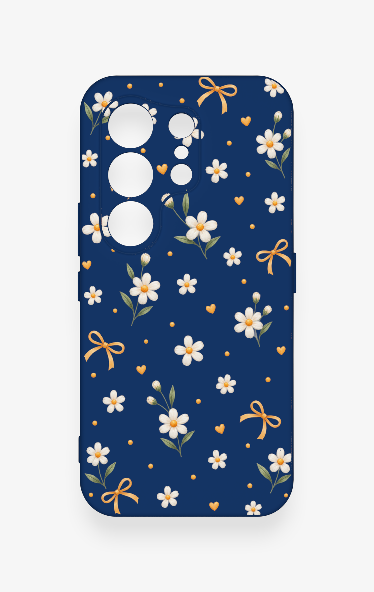 Tecno Camon 50 4G Uyumlu Papatya Fiyonk Desenli Silikon Kılıf