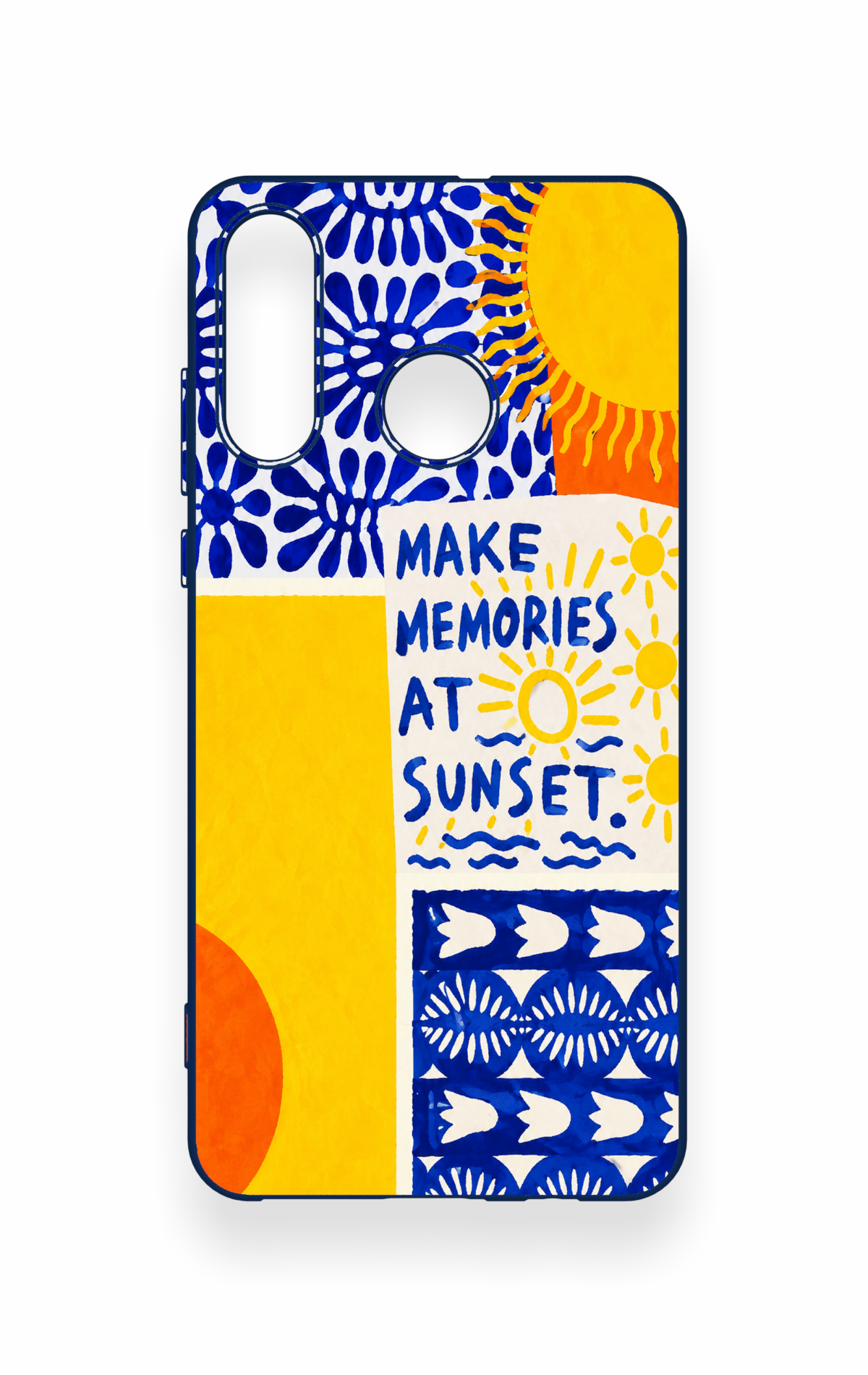 Huawei P30 Lite Uyumlu Sunset Desenli Silikon Kılıf