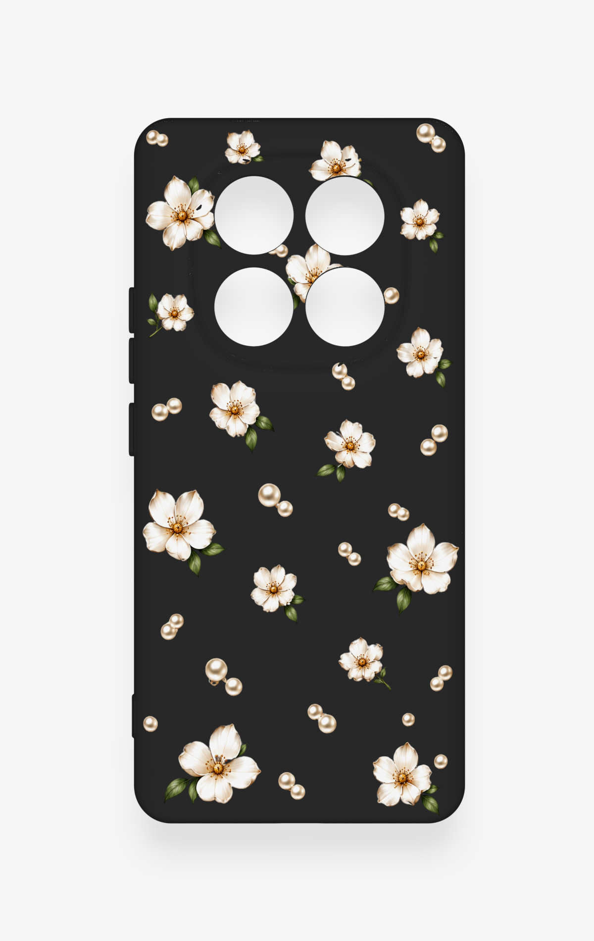 Redmi Note 14 Pro 5G Uyumlu İnci Papatya Desenli Silikon Kılıf