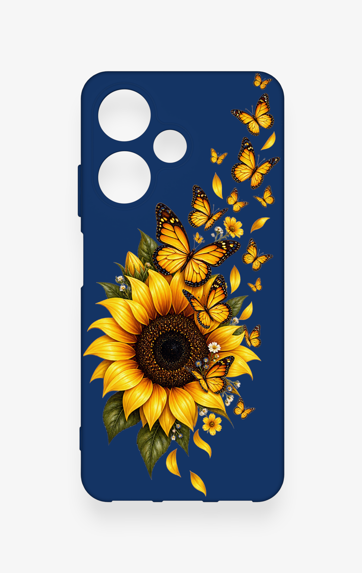 İnfinix Hot 30i Uyumlu Ayçiçeği Desenli Silikon Kılıf