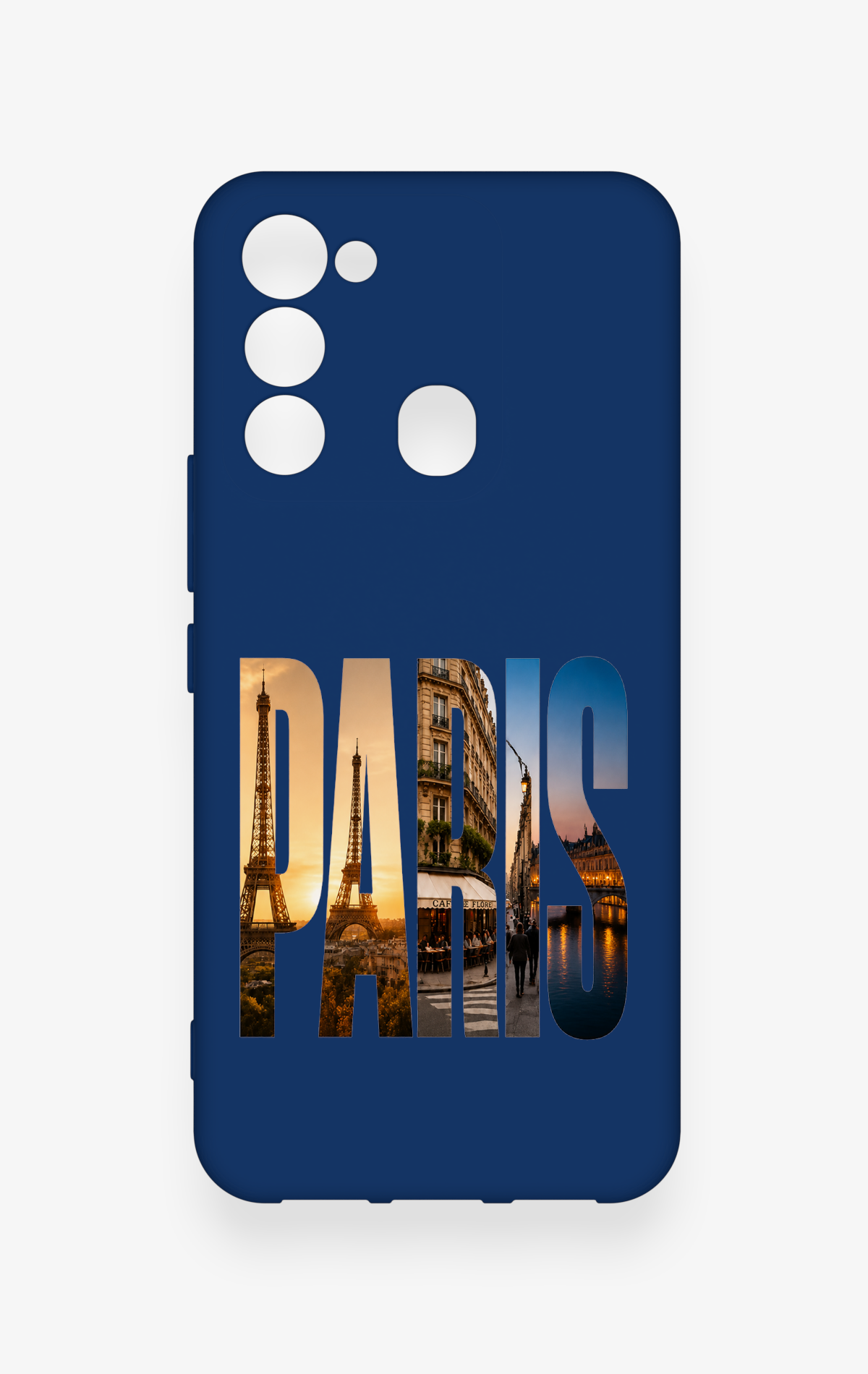 Tecno Spark 8C Uyumlu Paris Desenli Silikon Kılıf