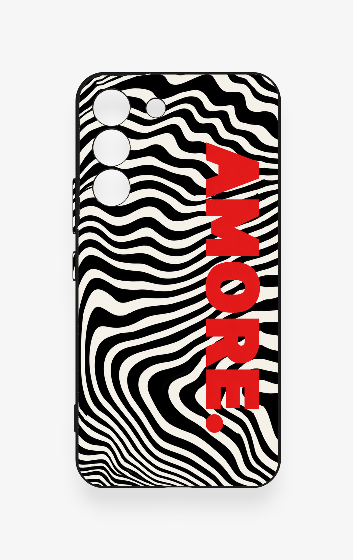 Samsung S22 Uyumlu Zebra Amore Desenli Silikon Kılıf
