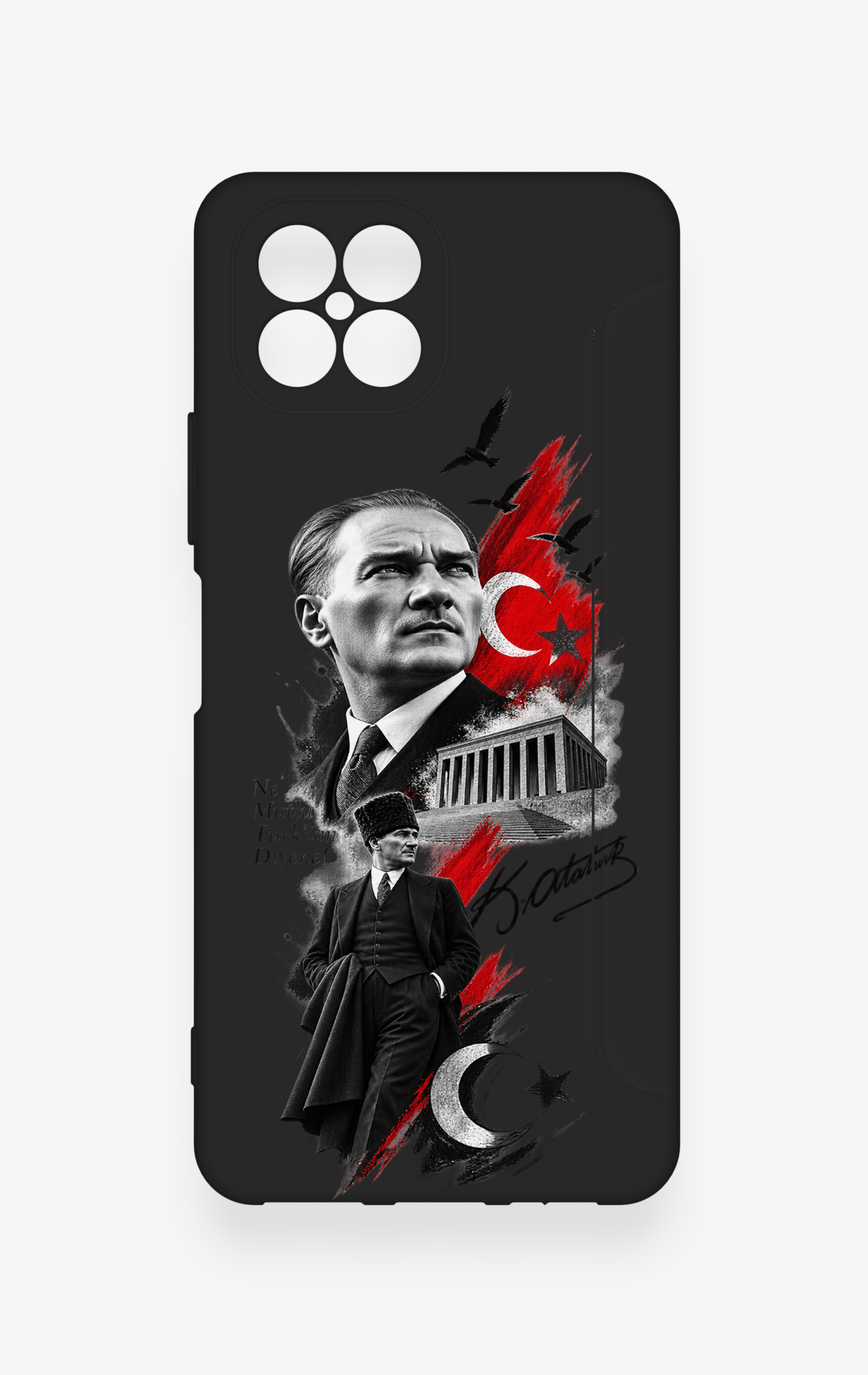 Omix X600 Uyumlu Atatürk Anıtkabir Desenli Silikon Kılıf