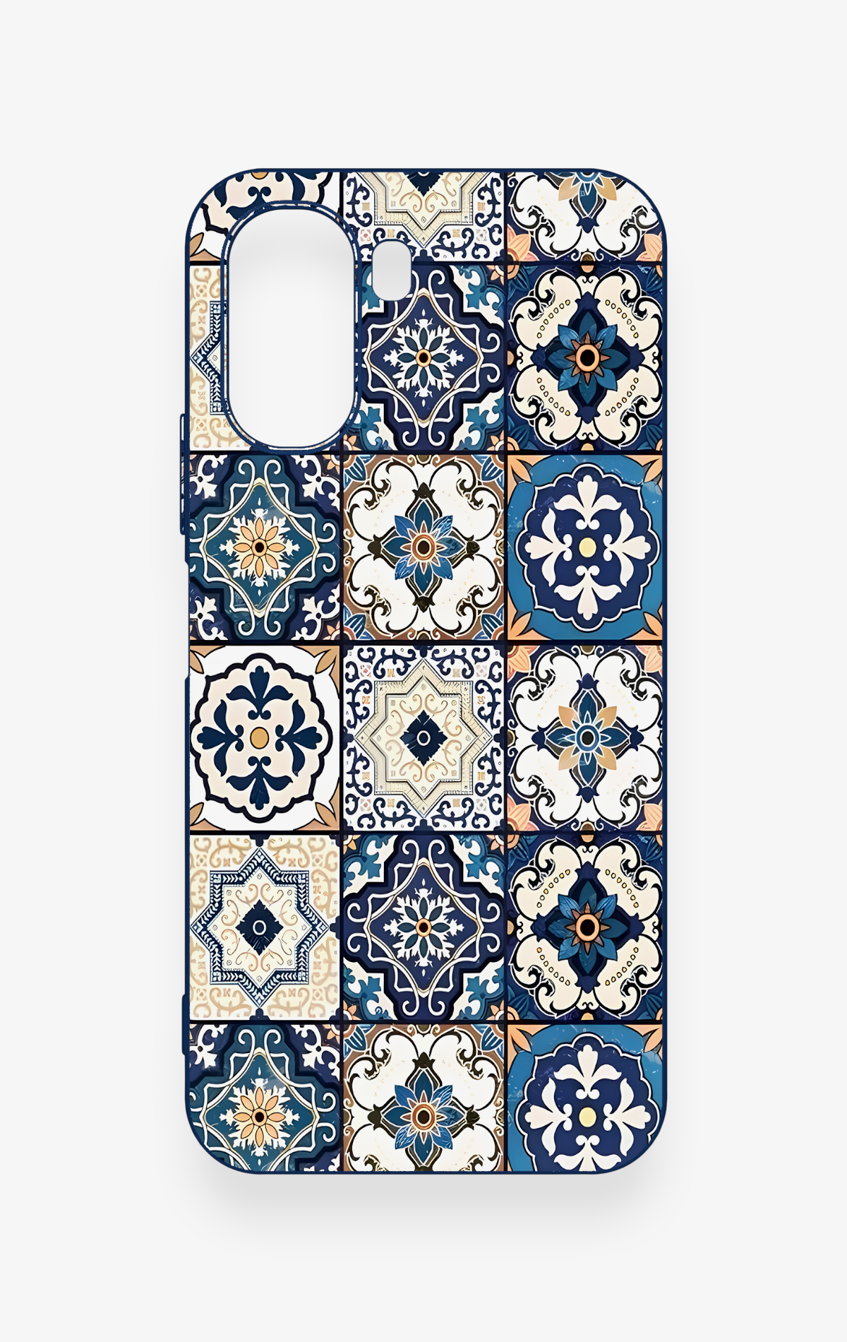 Oppo A6T Uyumlu Mozaik Çini Desenli Silikon Kılıf