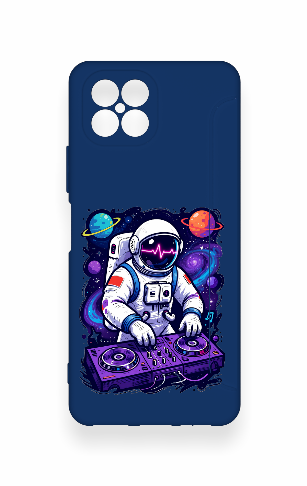 Omix X600 Uyumlu Astronot DJ Desenli Silikon Kılıf