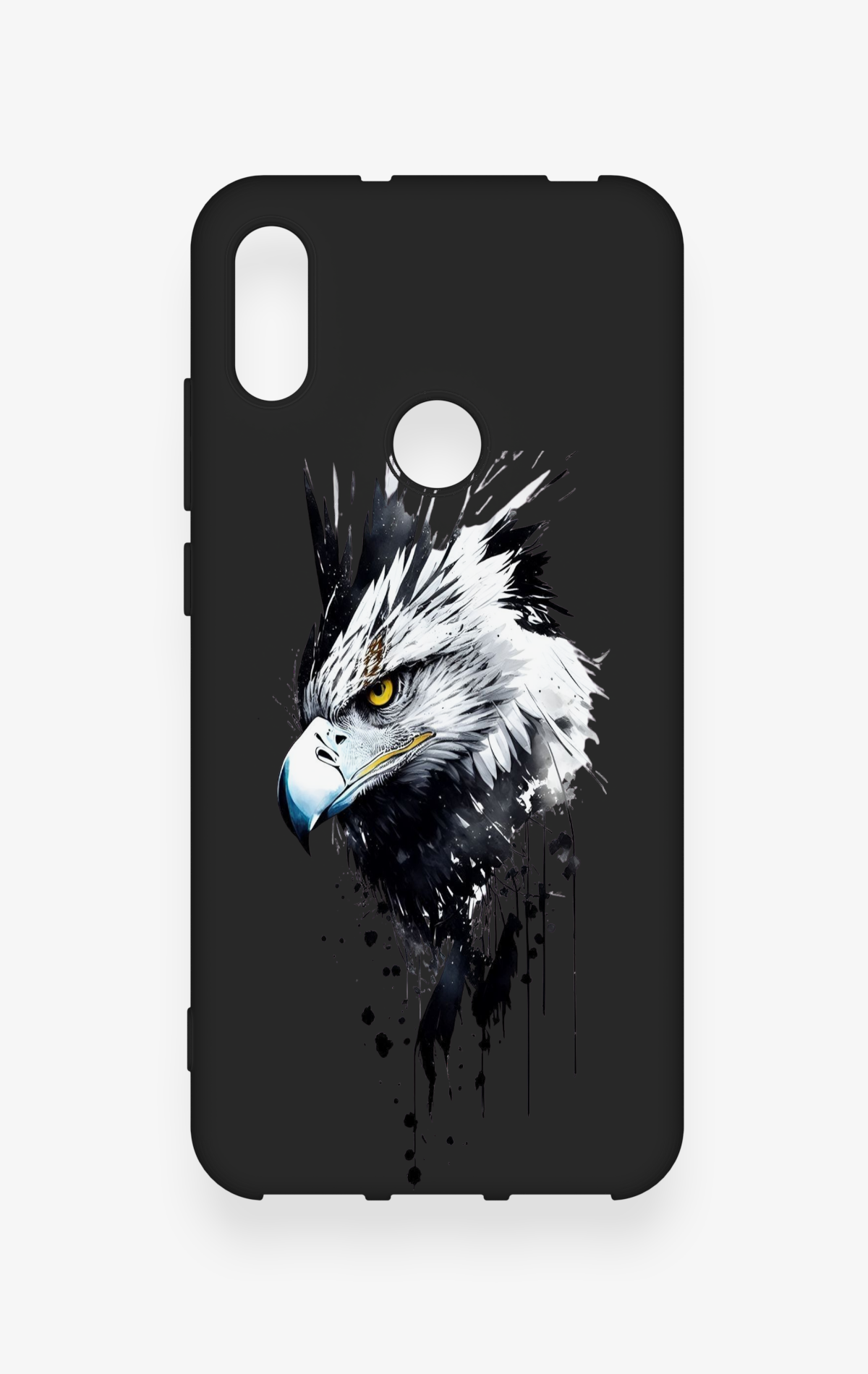 Huawei Y6 2019 Uyumlu Bald Eagle Desenli Silikon Kılıf