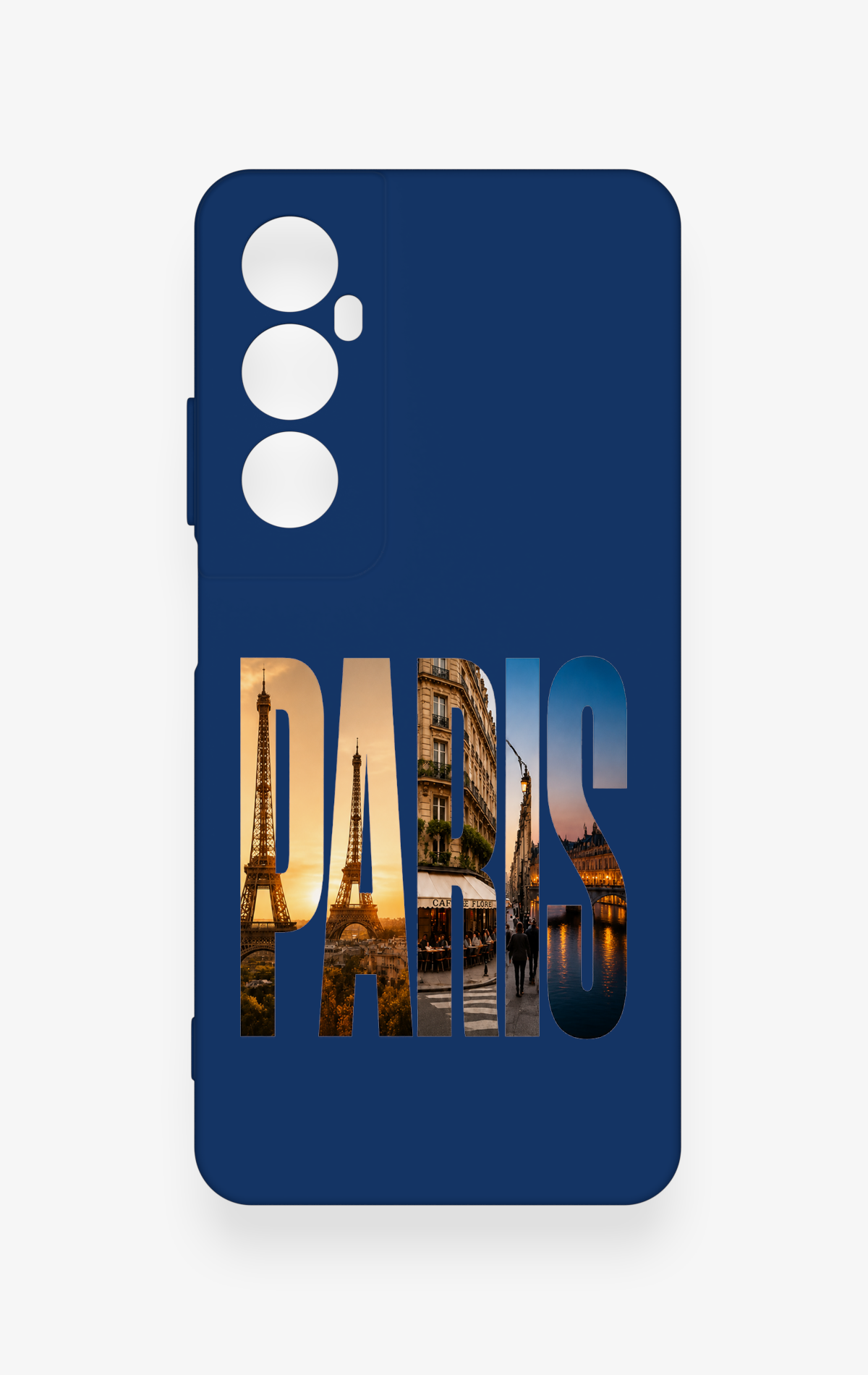 Realme C65 Uyumlu Paris Desenli Silikon Kılıf