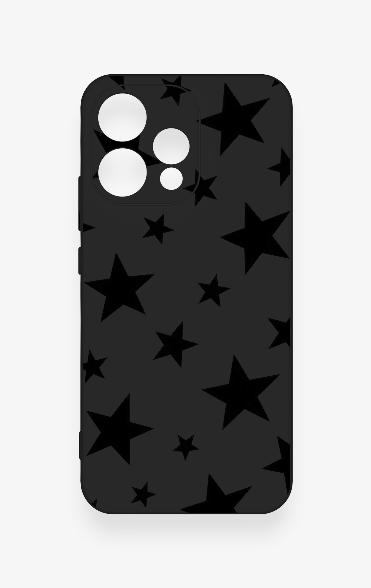 Oppo Reno 15 5G Uyumlu Siyah Star Desenli Silikon Kılıf