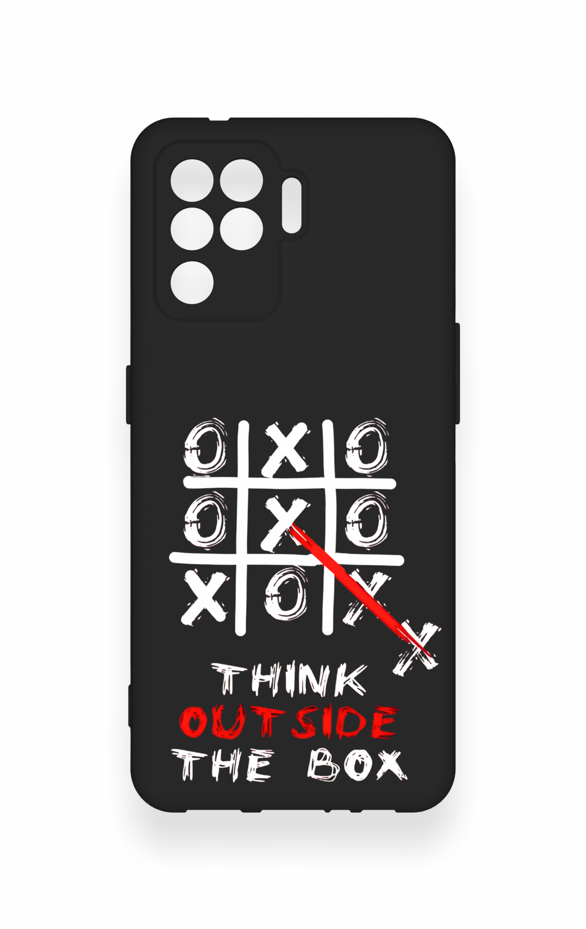 Oppo Reno 5 Lite Uyumlu Out Side The Box Desenli Silikon Kılıf