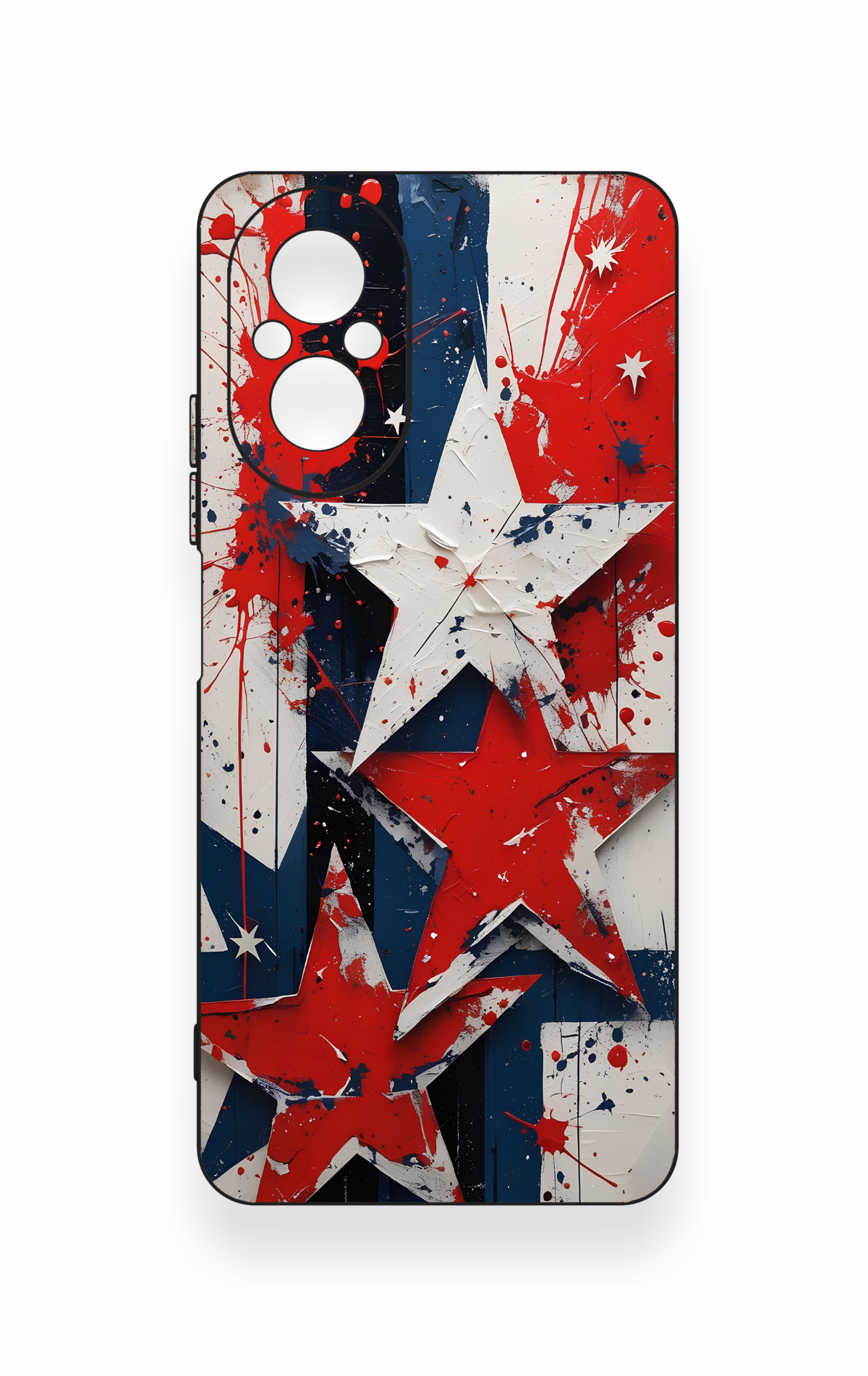 Realme 12 Lite Uyumlu Star Flag Desenli Silikon Kılıf