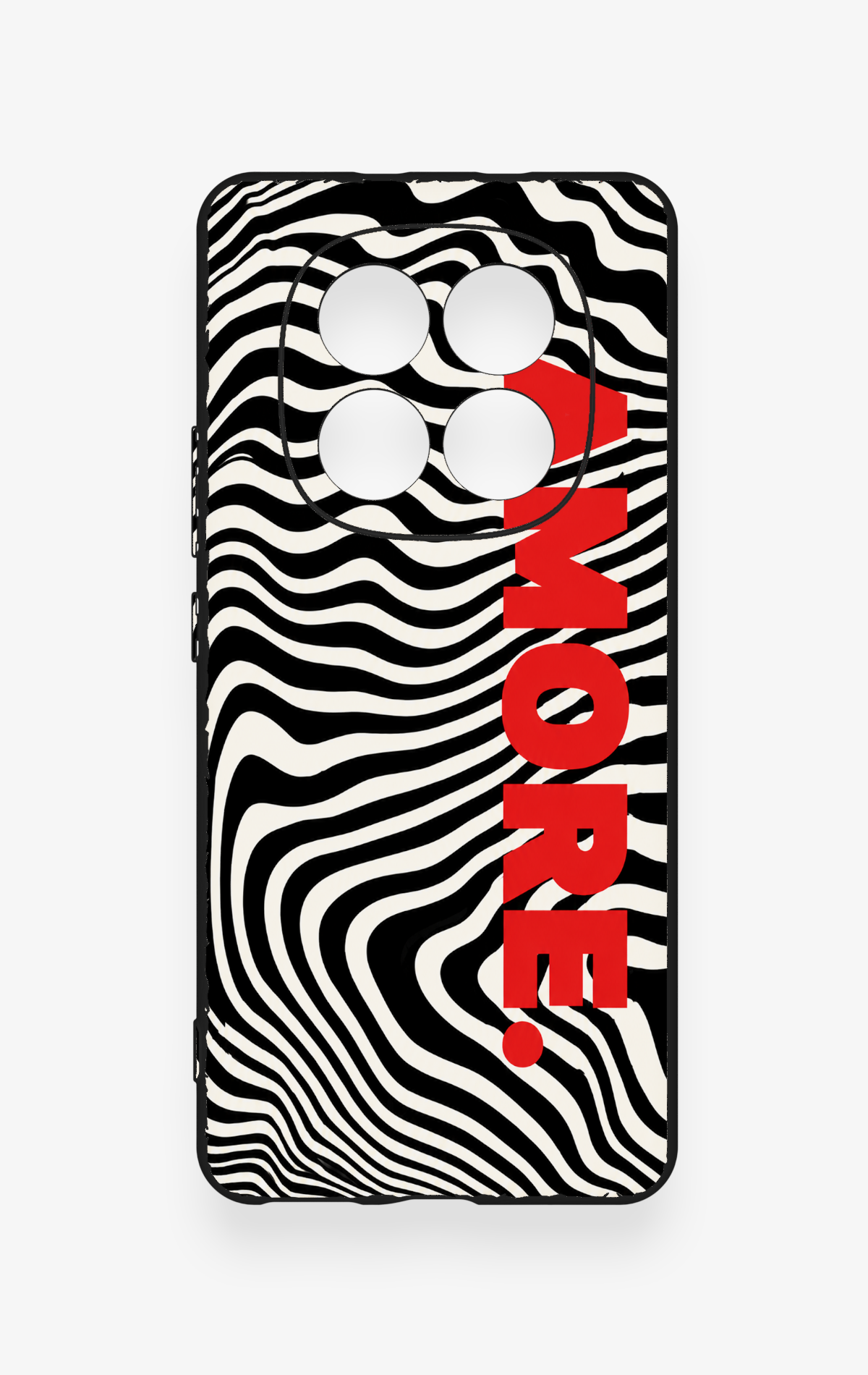 REDMİ NOTE 15 4G Uyumlu Zebra Amore Desenli Silikon Kılıf