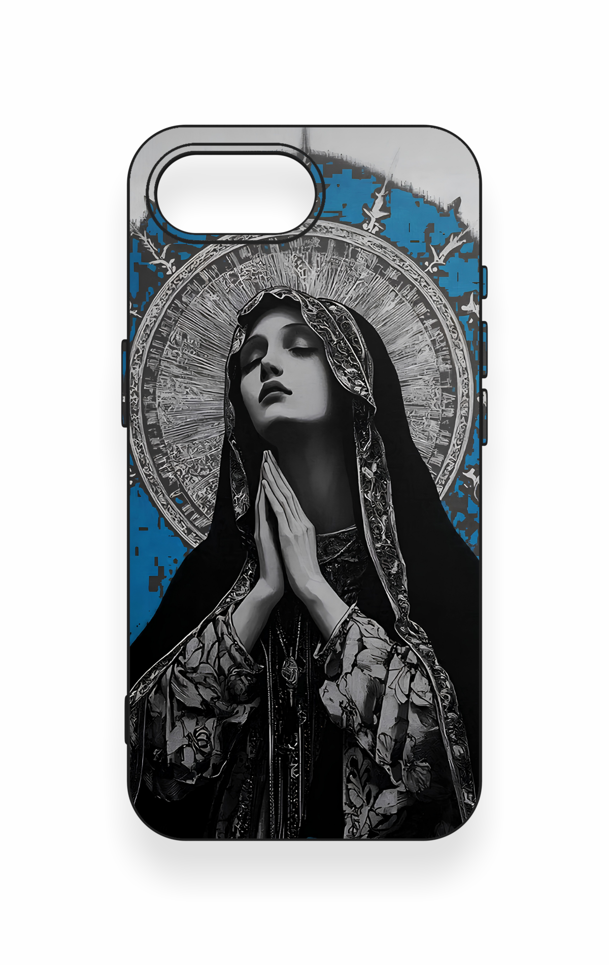 iPhone 16E Uyumlu Rahibe Desenli Silikon Kılıf