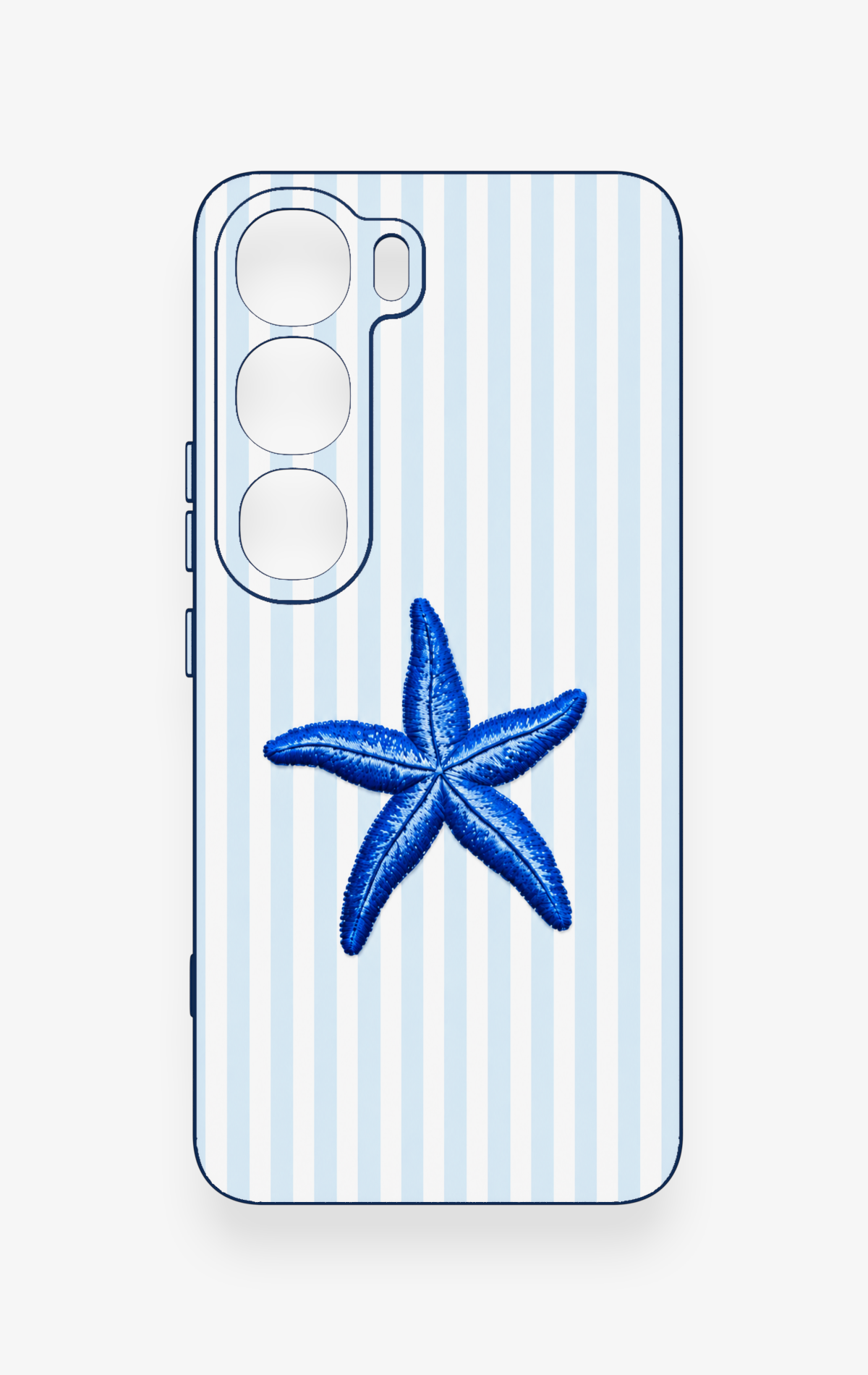 Vivo V40 Lite 5G Uyumlu Mavi Deniz Yıldızı Desenli Silikon Kılıf