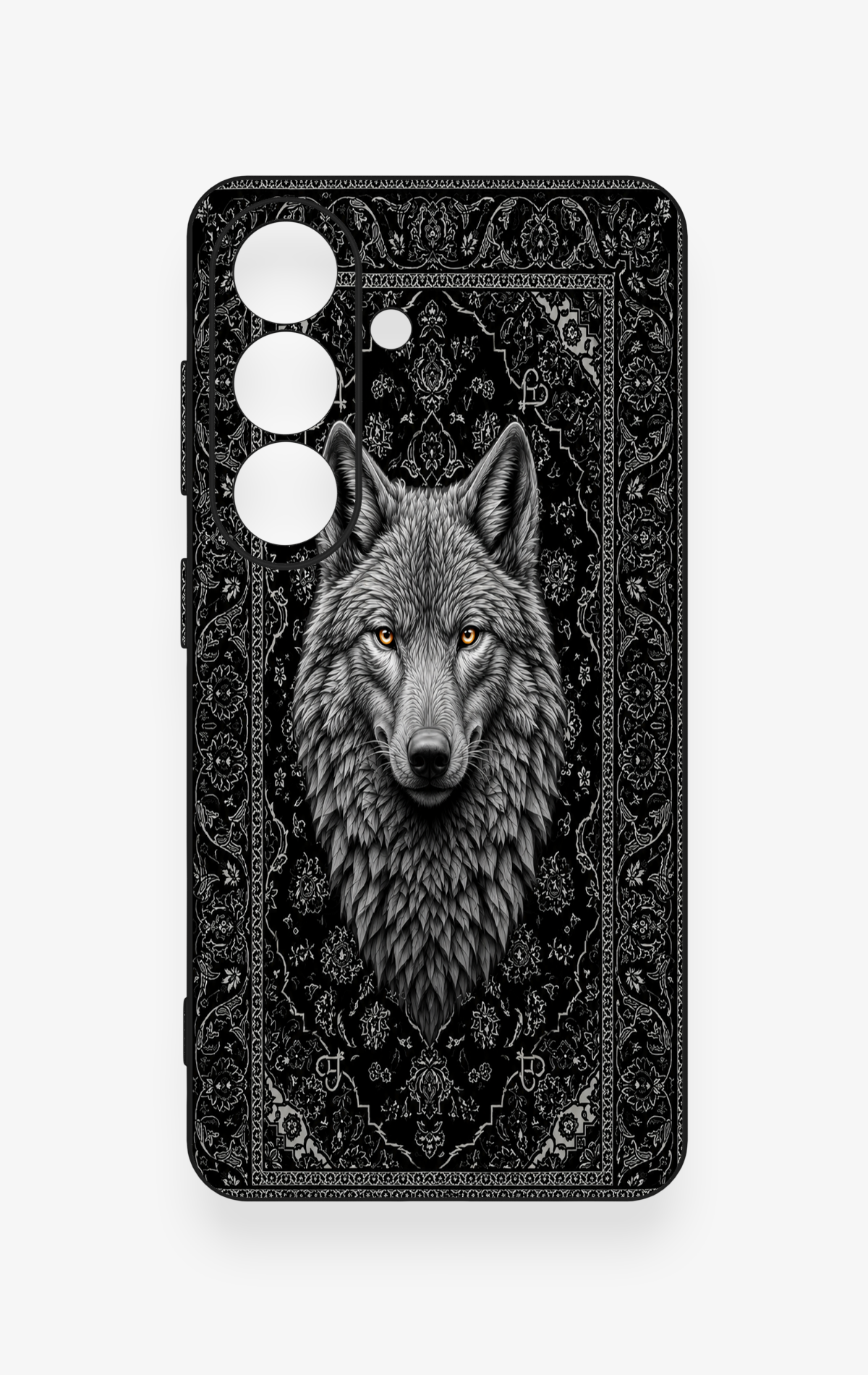 Samsung S26 Uyumlu Etnik Kurt Desenli Silikon Kılıf