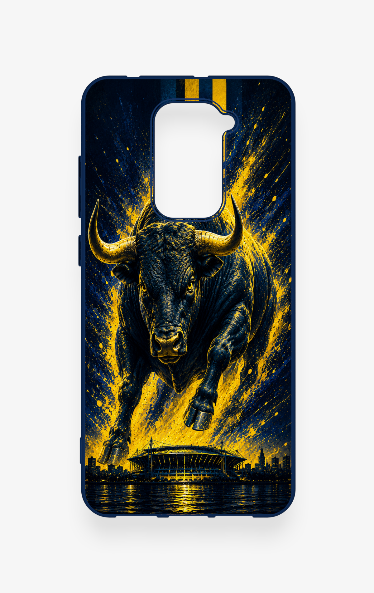 Redmi Note 9 Uyumlu Kadiköy Boğası Desenli Silikon Kılıf