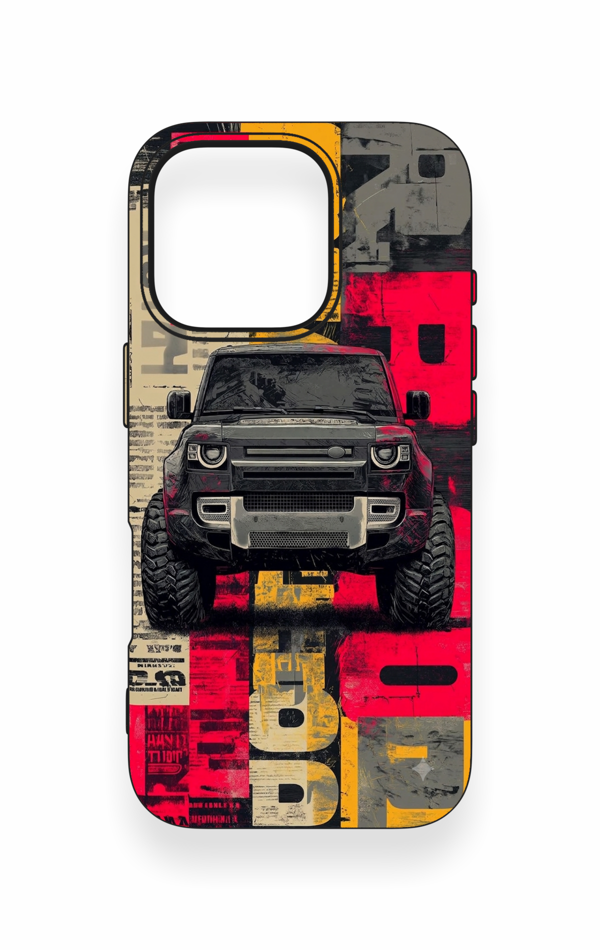 iPhone 16 Pro Uyumlu Defender Truck Desenli Silikon Kılıf