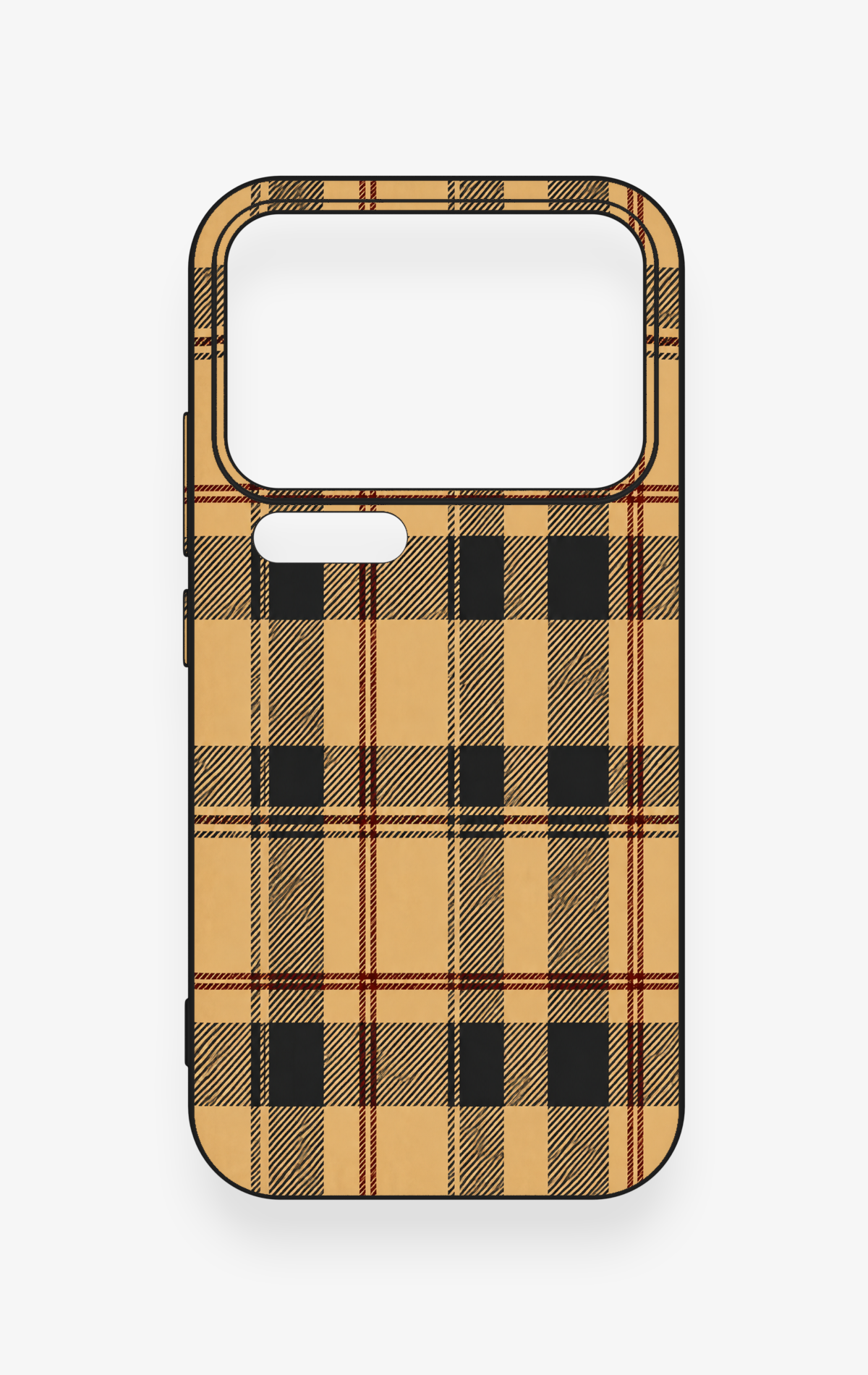 Xiaomi Mi 17 Pro 5G Uyumlu Burberry Ekose Desenli Silikon Kılıf