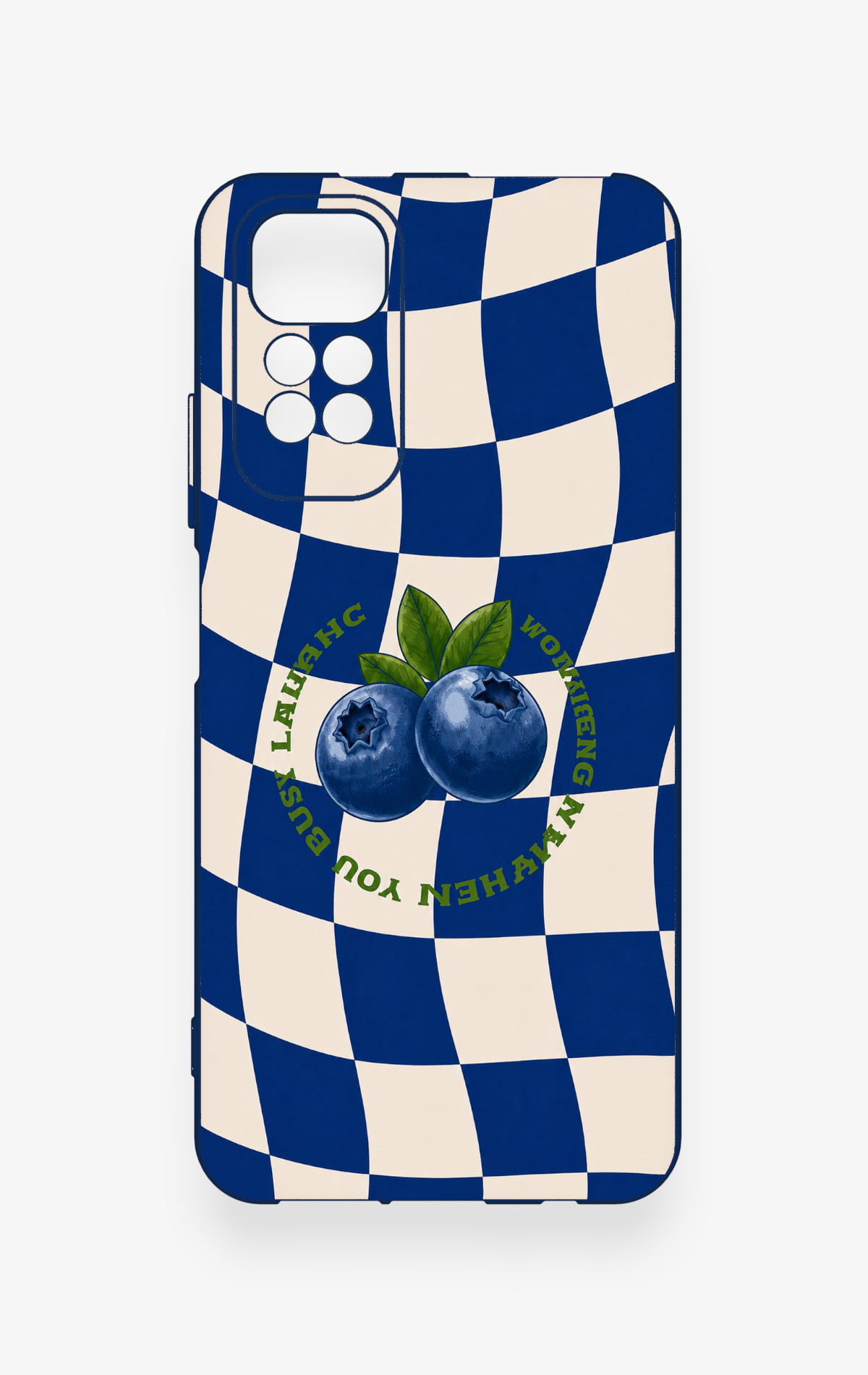 Redmi Note 11S Uyumlu Yaban Mersini Desenli Silikon Kılıf