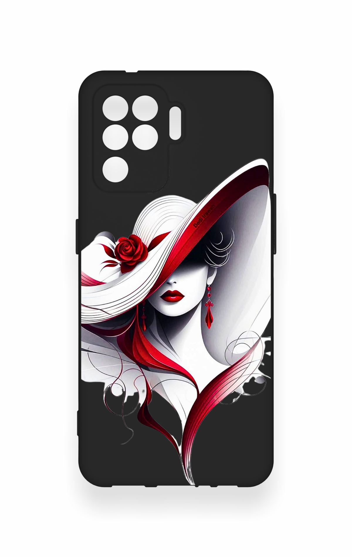 Oppo Reno 5 Lite Uyumlu Matmazel Desenli Silikon Kılıf