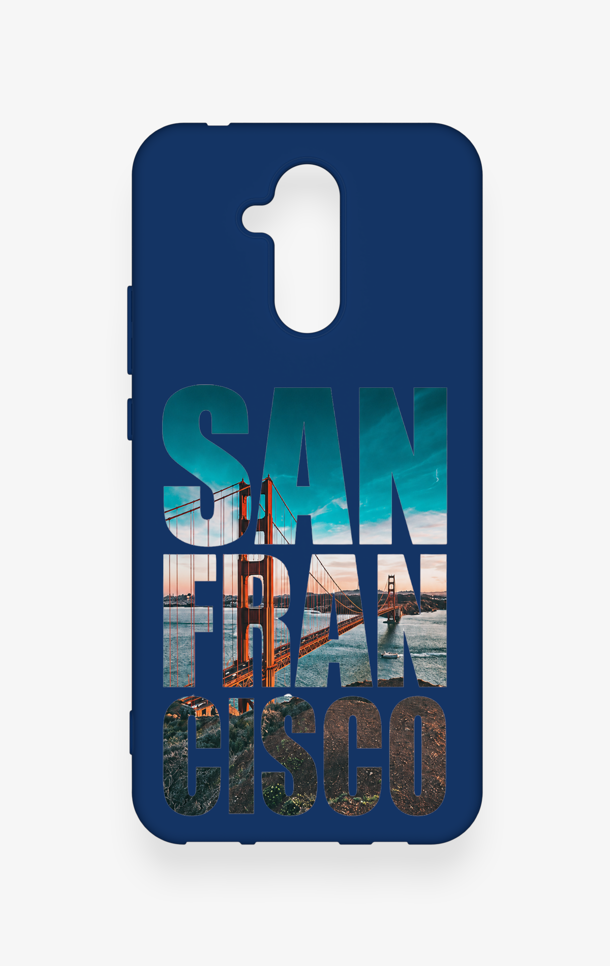 Huawei Mate 20 Lite Uyumlu San Francisco Desenli Silikon Kılıf