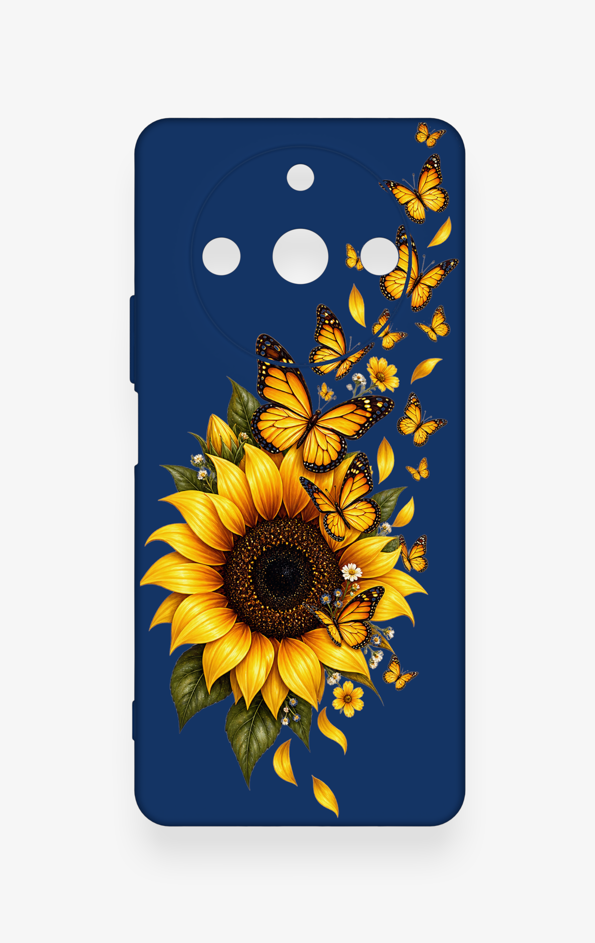 Realme 11 Pro Uyumlu Ayçiçeği Desenli Silikon Kılıf