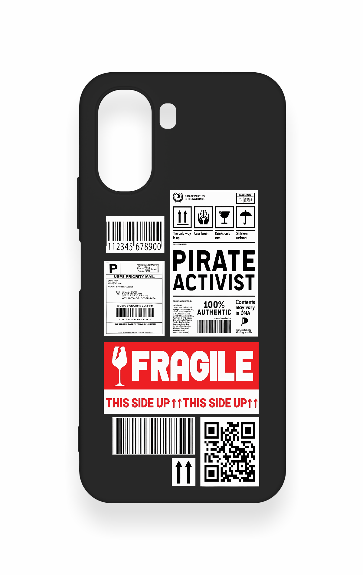 Oppo A6T Uyumlu Fragile Desenli Silikon Kılıf
