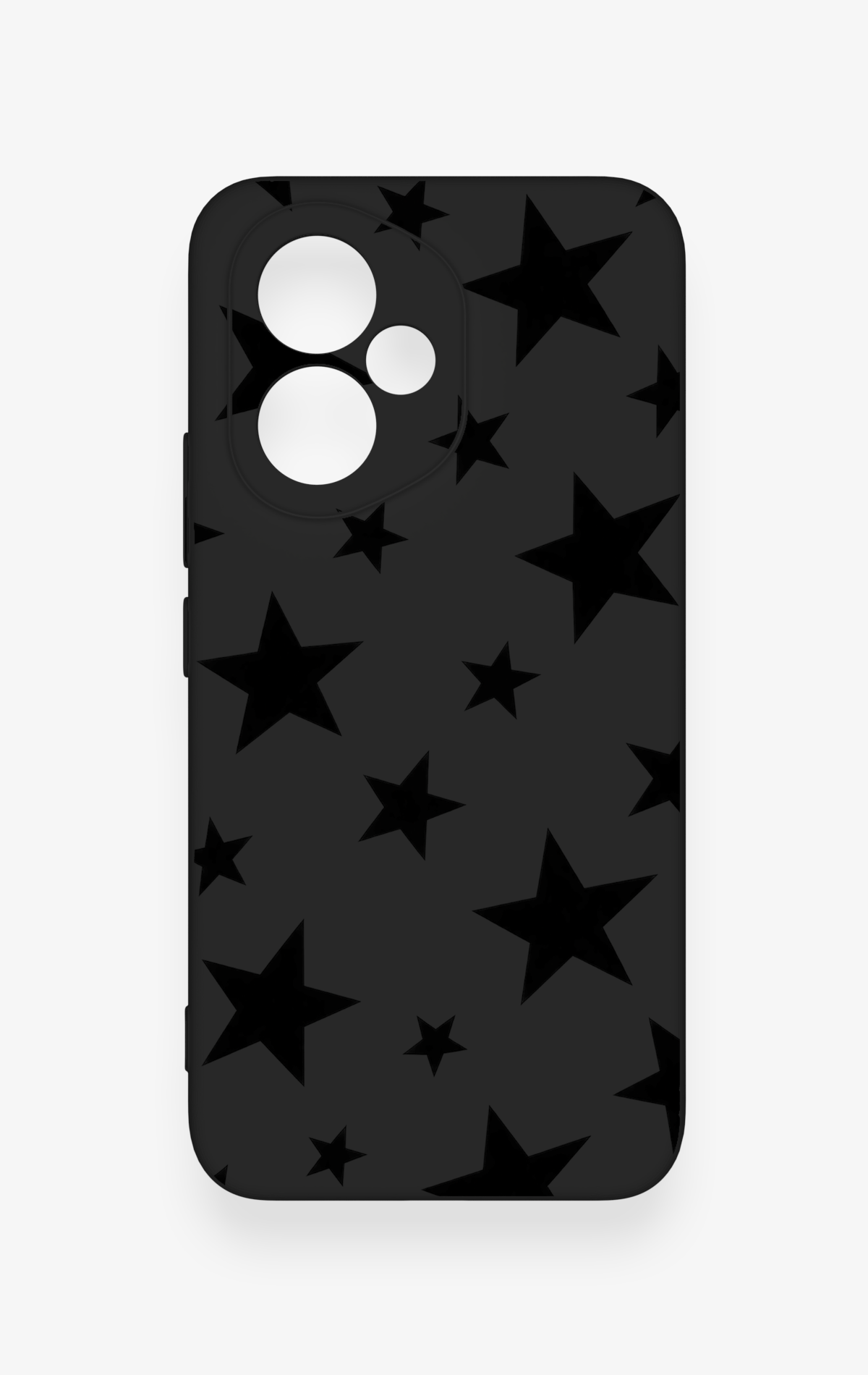Honor 400 Uyumlu Siyah Star Desenli Silikon Kılıf
