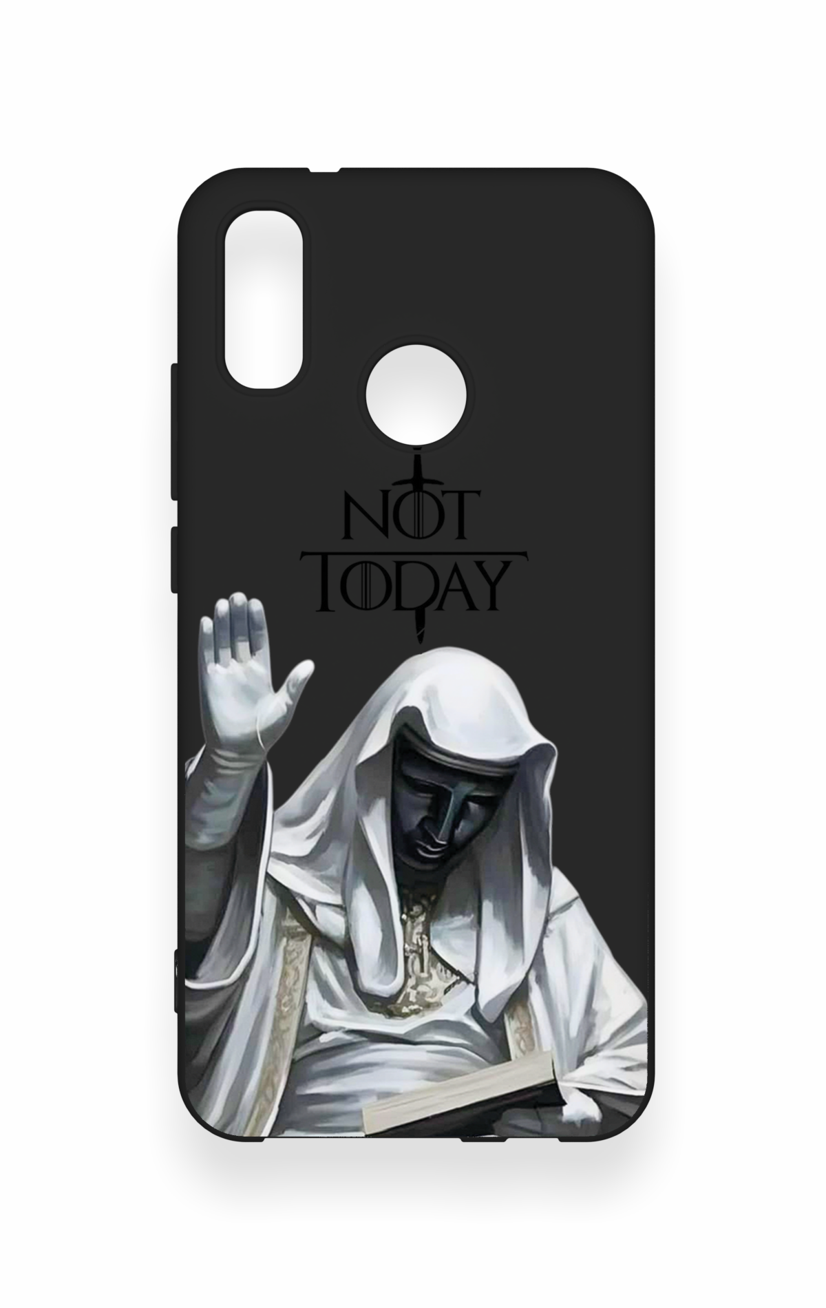 Huawei P20 Lite Uyumlu Not Today Desenli Silikon Kılıf