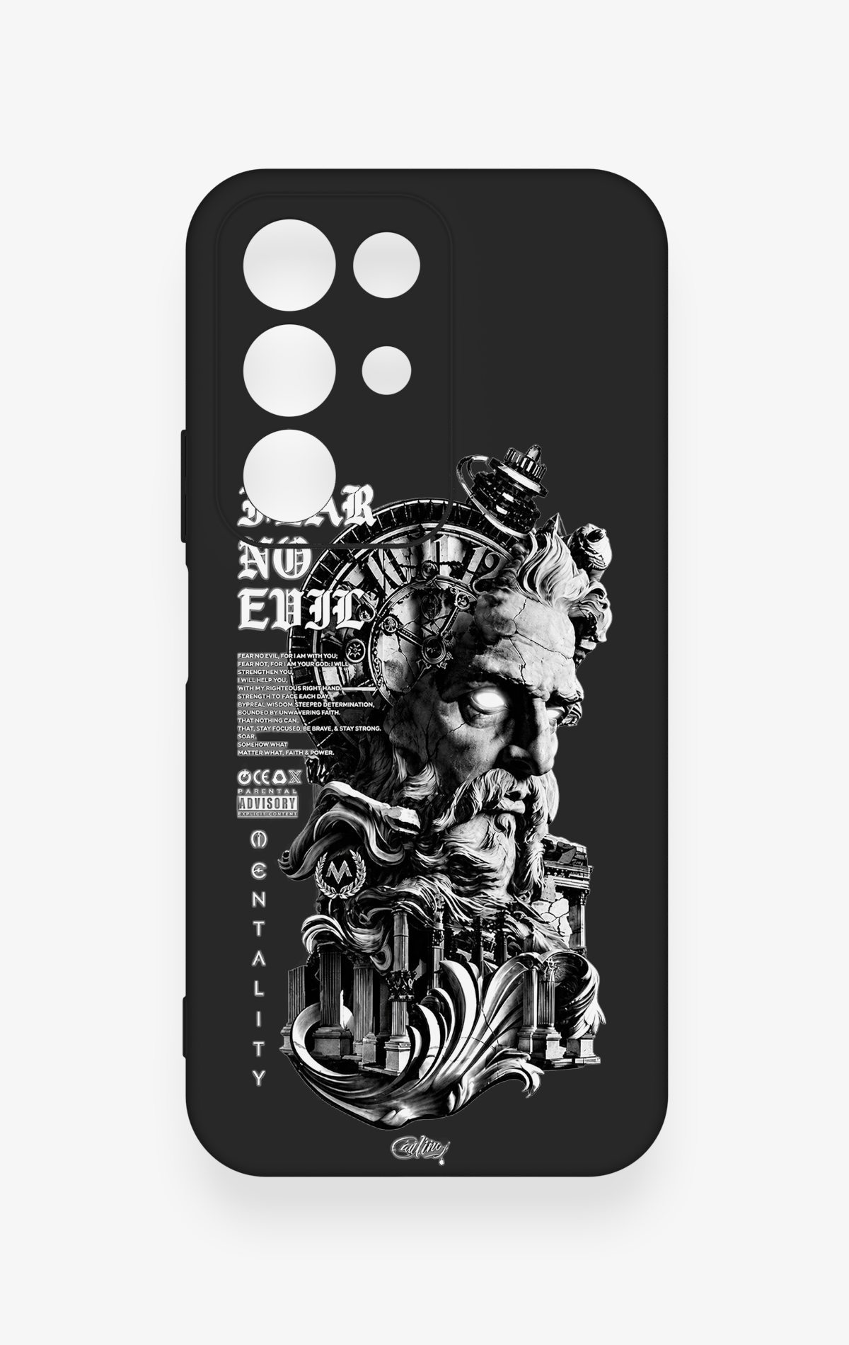 Realme C85 5G Uyumlu Fear No Evil Desenli Silikon Kılıf