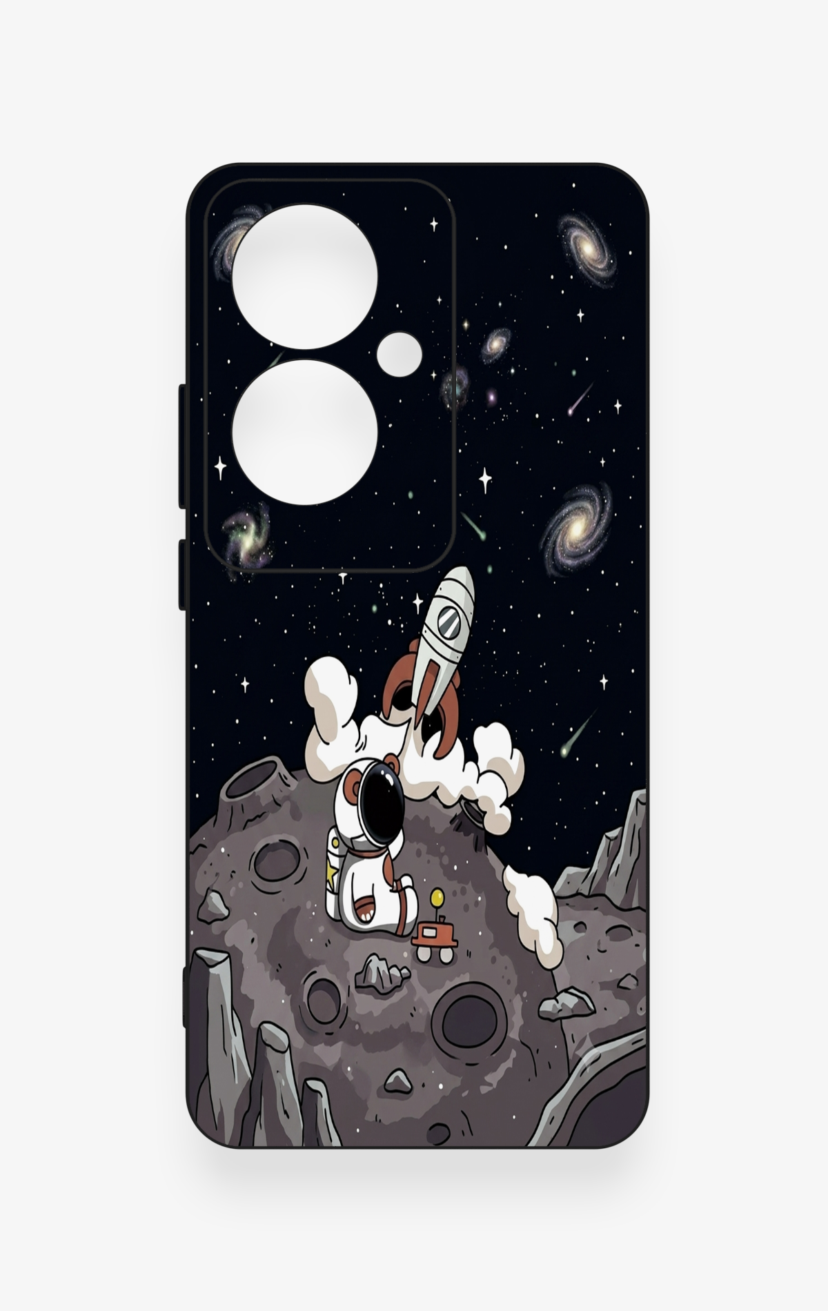 Oppo Reno 11F Uyumlu Uzay Astronot Desenli Silikon Kılıf