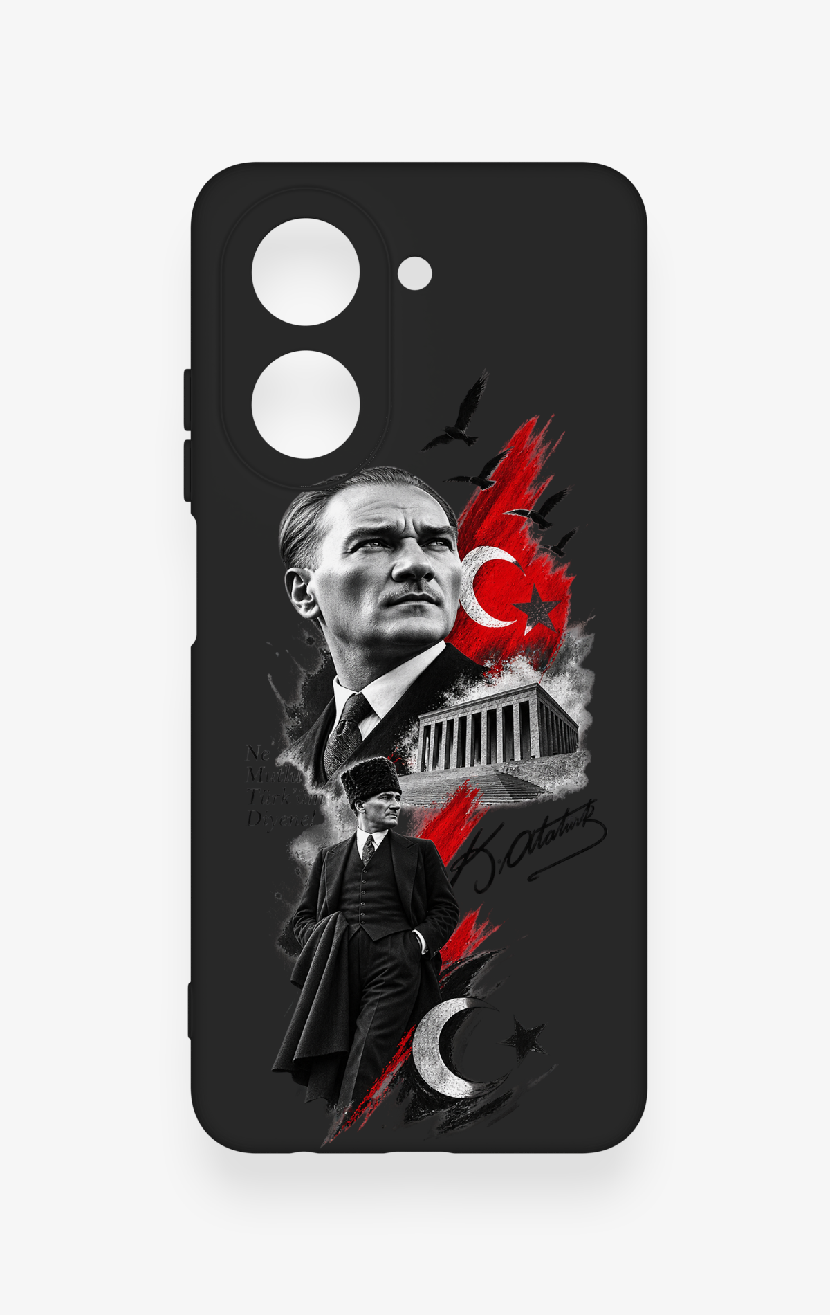 Redmi A5 Uyumlu Atatürk Anıtkabir Desenli Silikon Kılıf
